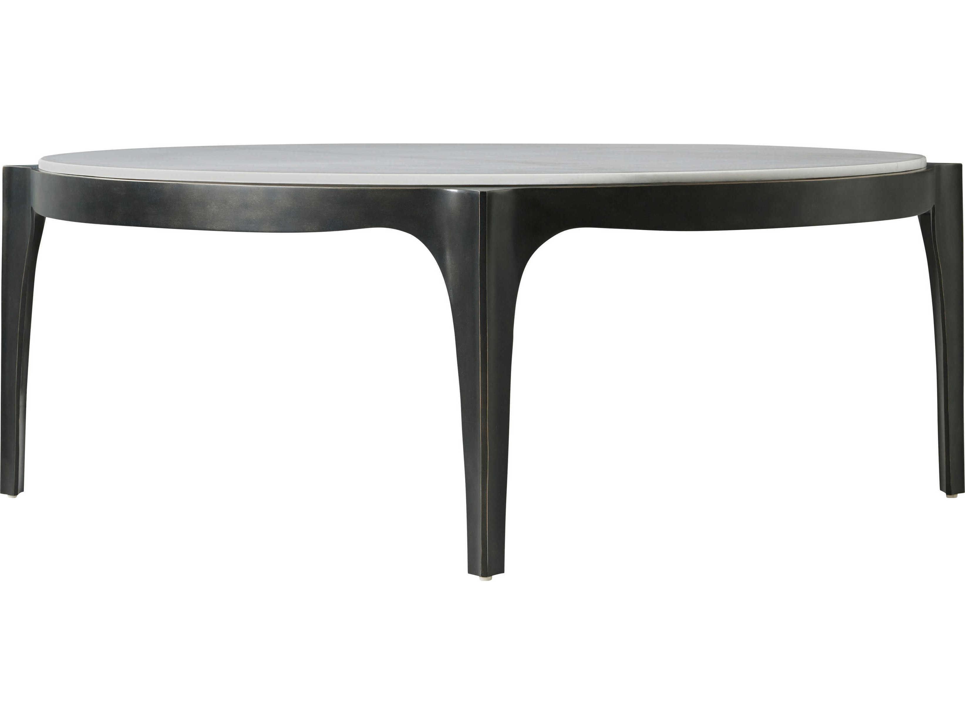Theodore Alexander Ta Originals Round Marble Romulus Coffee Table