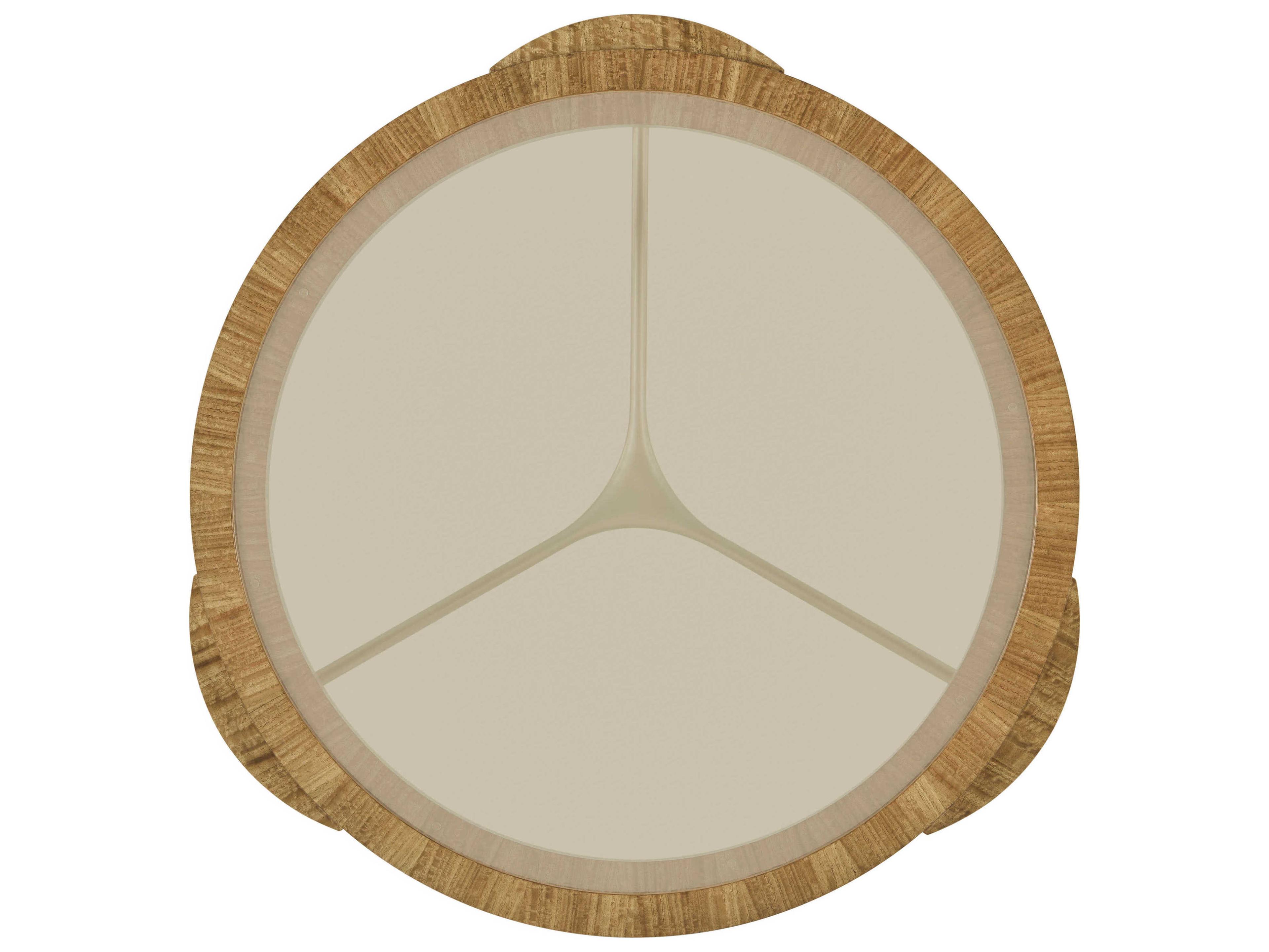 Theodore Alexander Ta Originals Round Glass Plaza Coffee Table