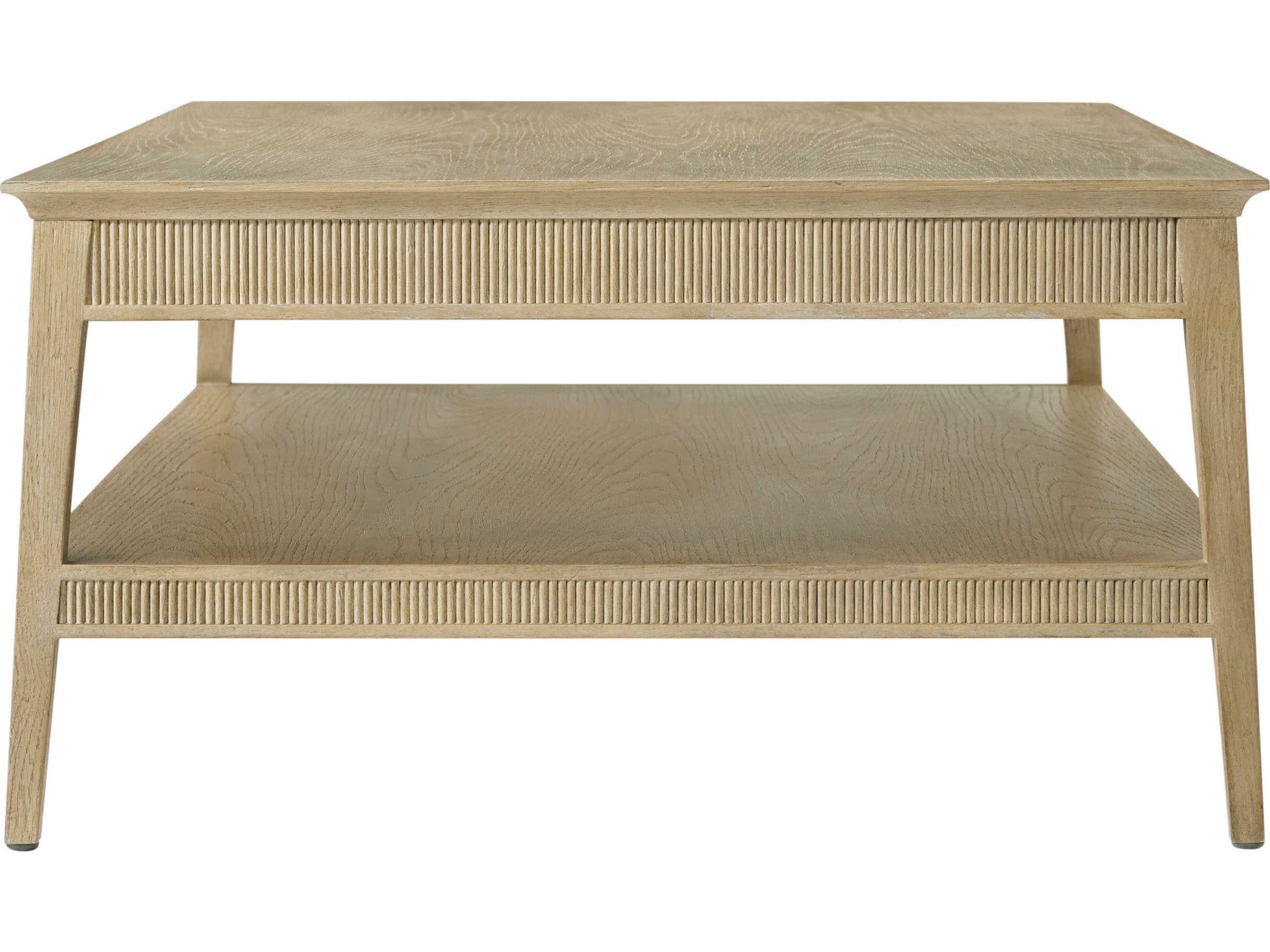 Theodore Alexander Balboa Rectangular Wood Lido Coastal Grey Coffee Table