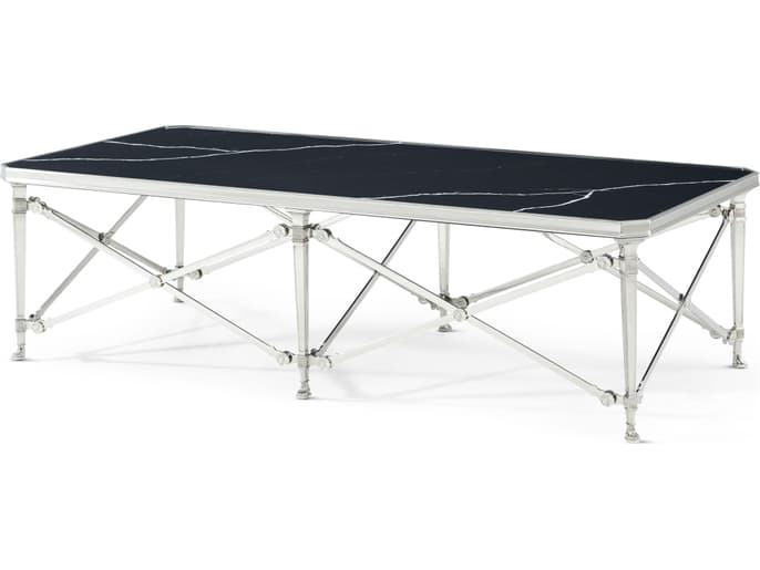 Theodore Alexander Spencer London Rectangular Marble Coffee Table