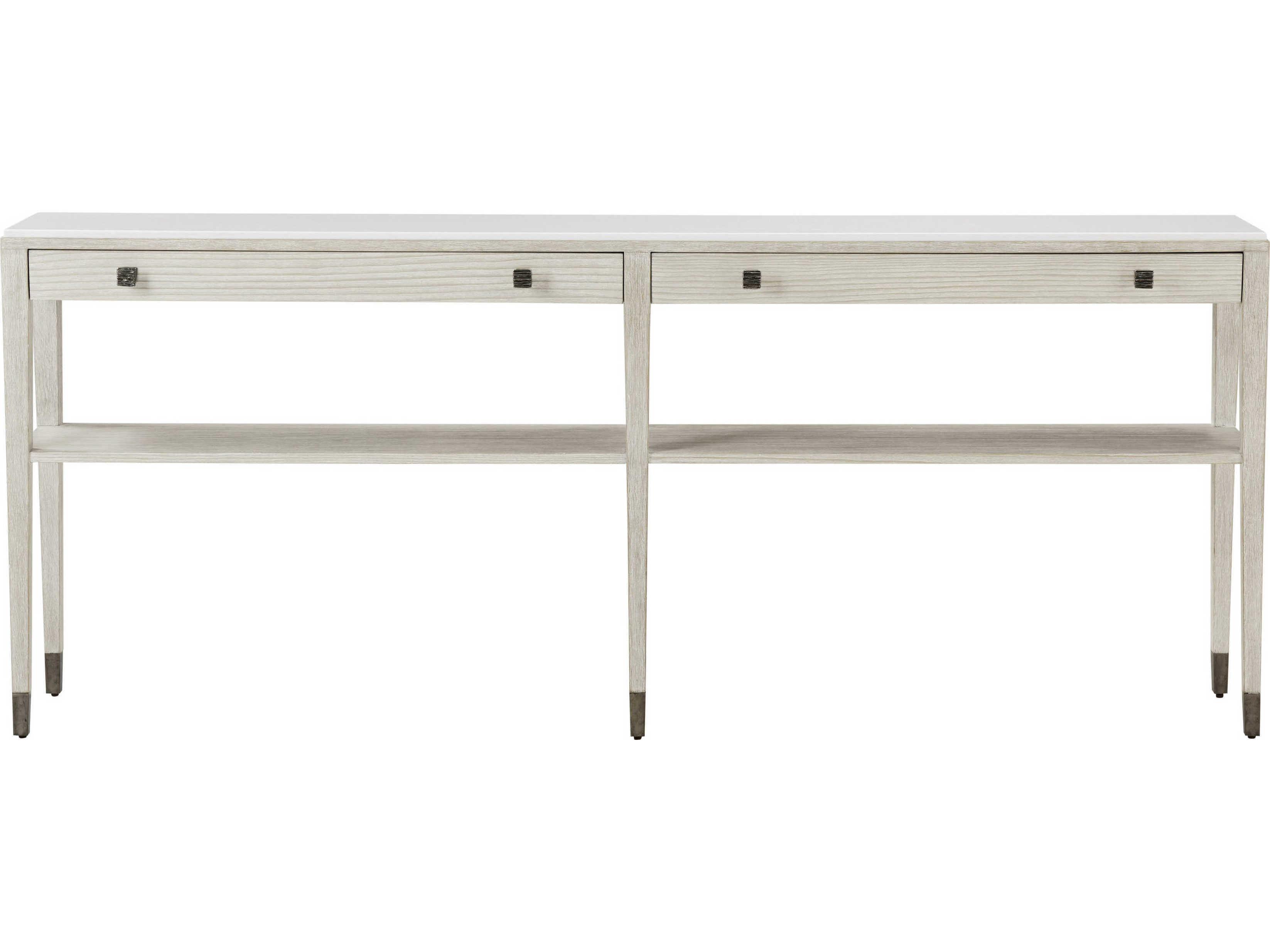 Theodore Alexander Breeze Rectangular Wood Sea Salt Console Table