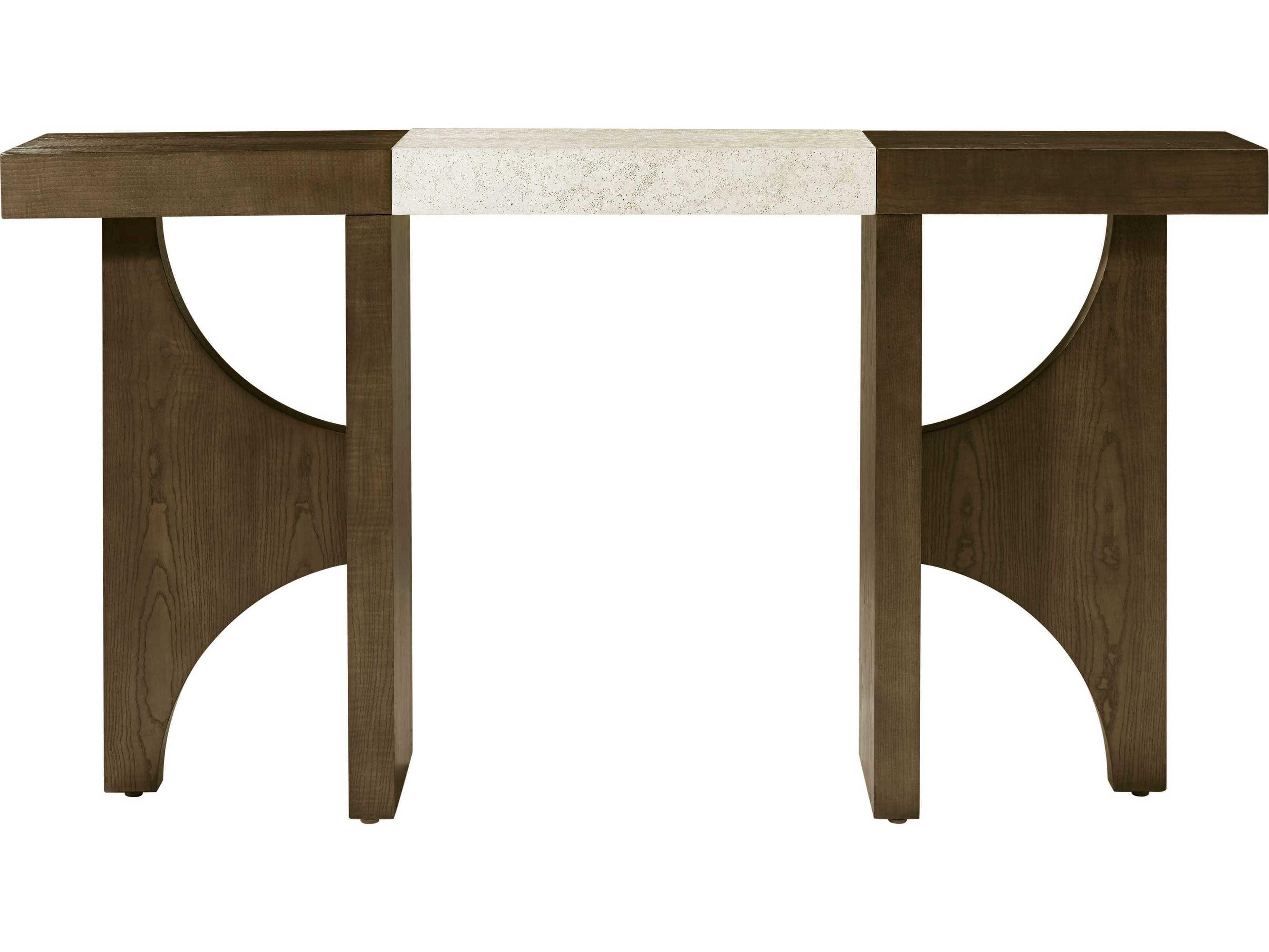 Theodore Alexander Catalina Rectangular Wood Earth Console Table