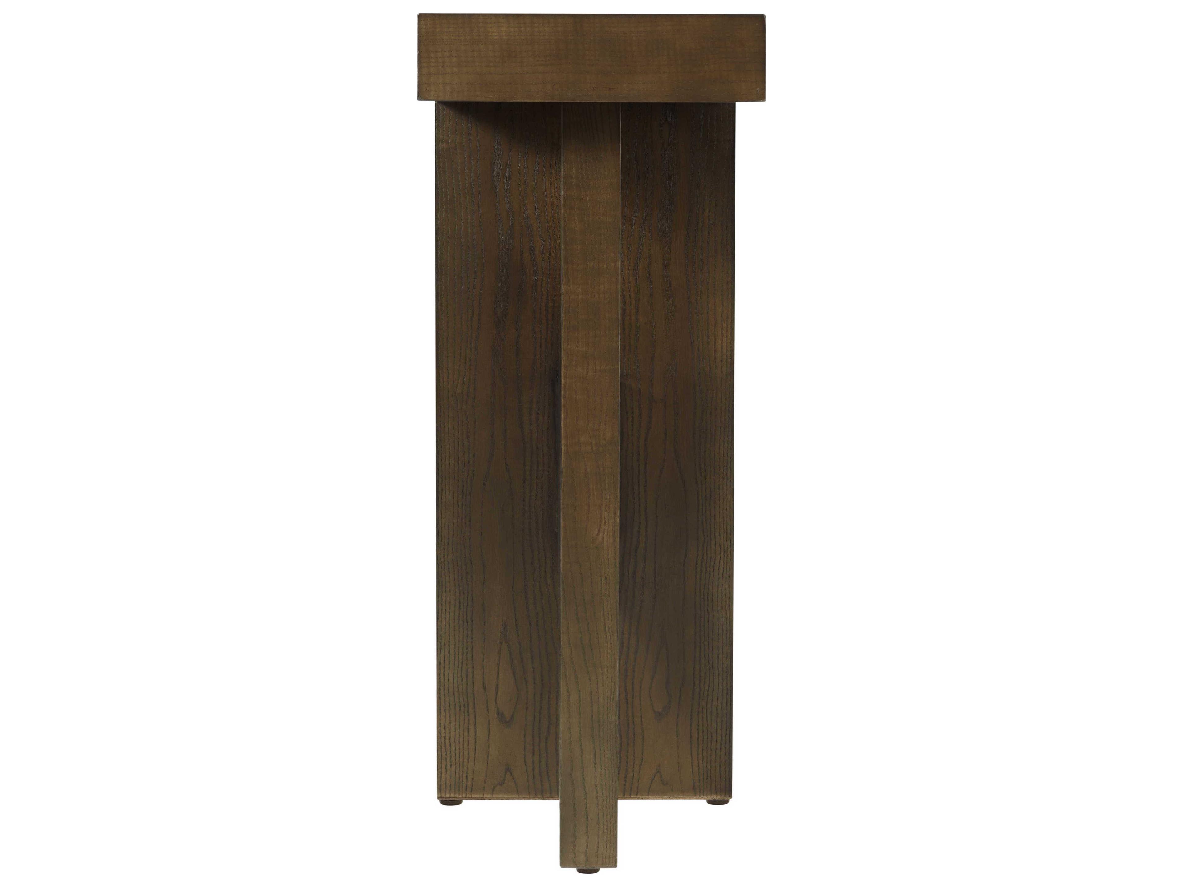 Theodore Alexander Catalina Rectangular Wood Earth Console Table