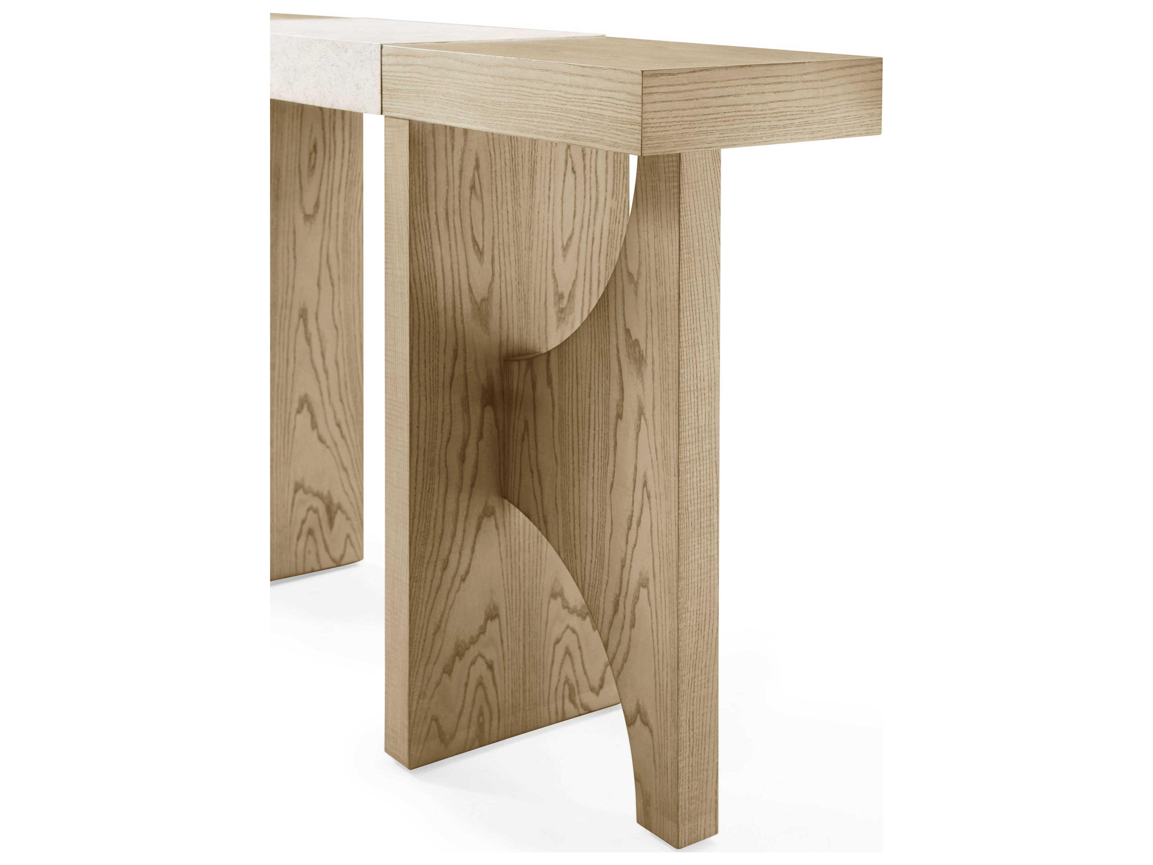 Theodore Alexander Catalina Rectangular Wood Dune Console Table