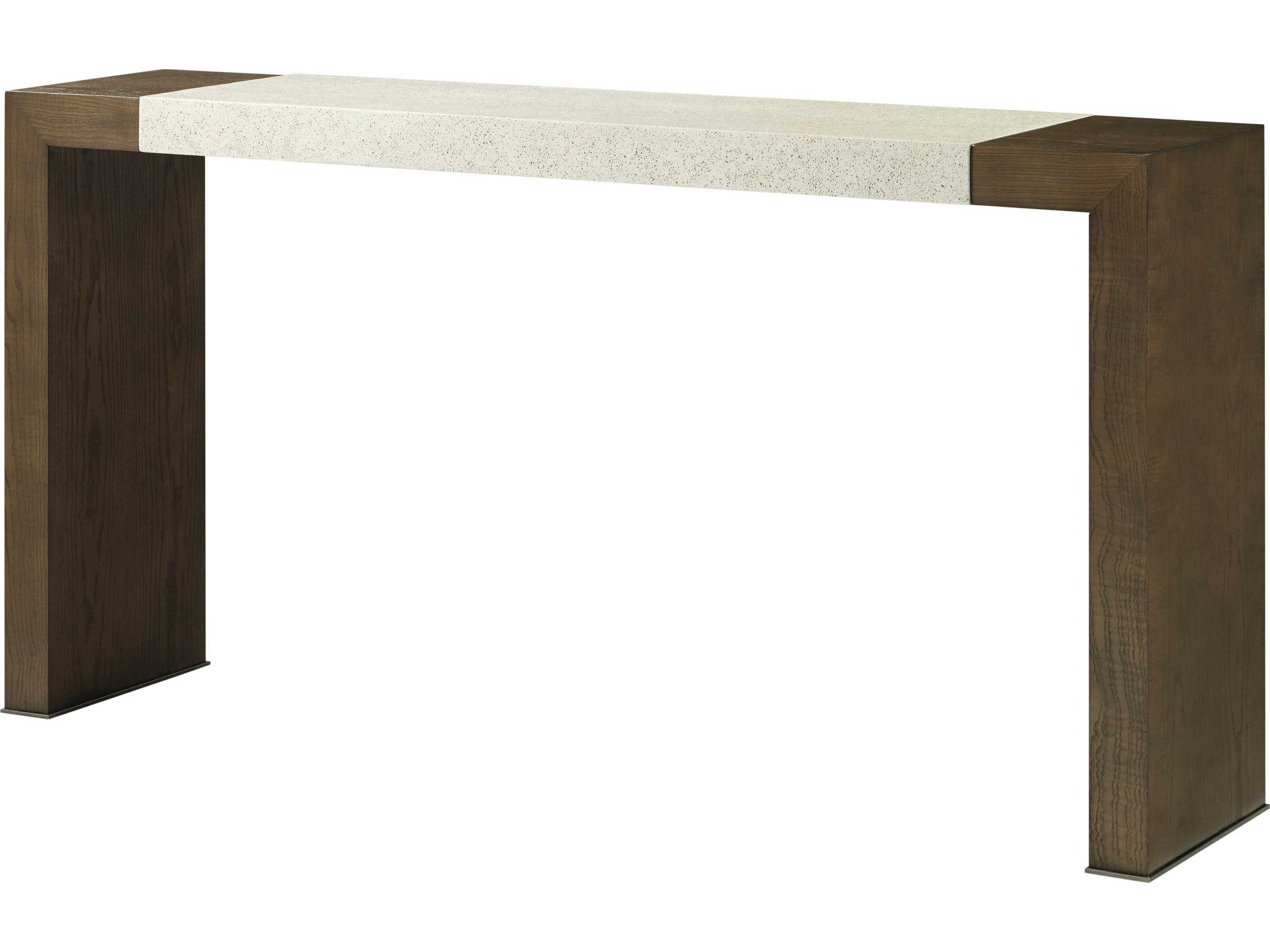 Theodore Alexander Catalina Rectangular Wood Earth Console Table