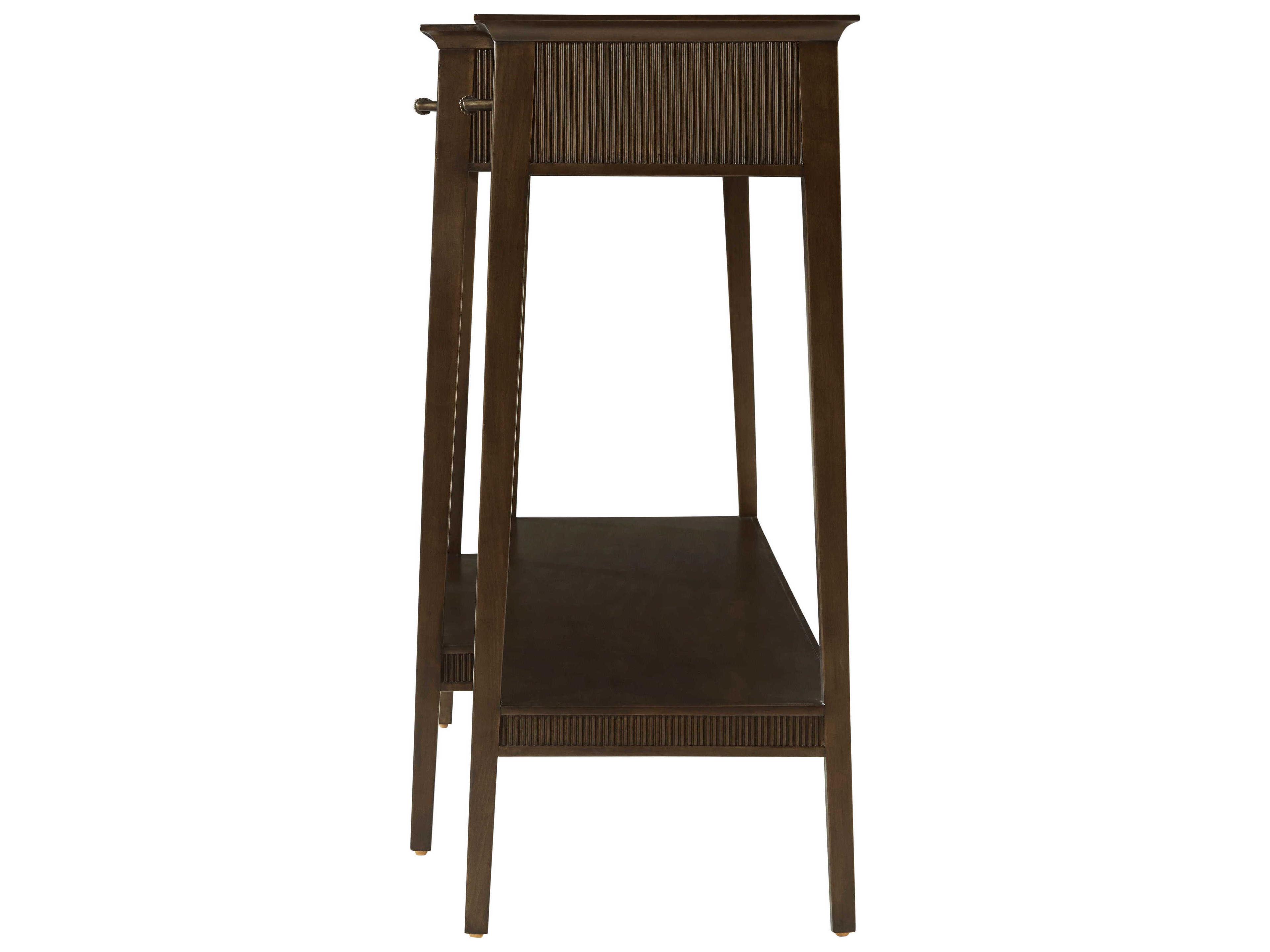 Theodore Alexander Lido Rectangular Wood Bistre Console Table