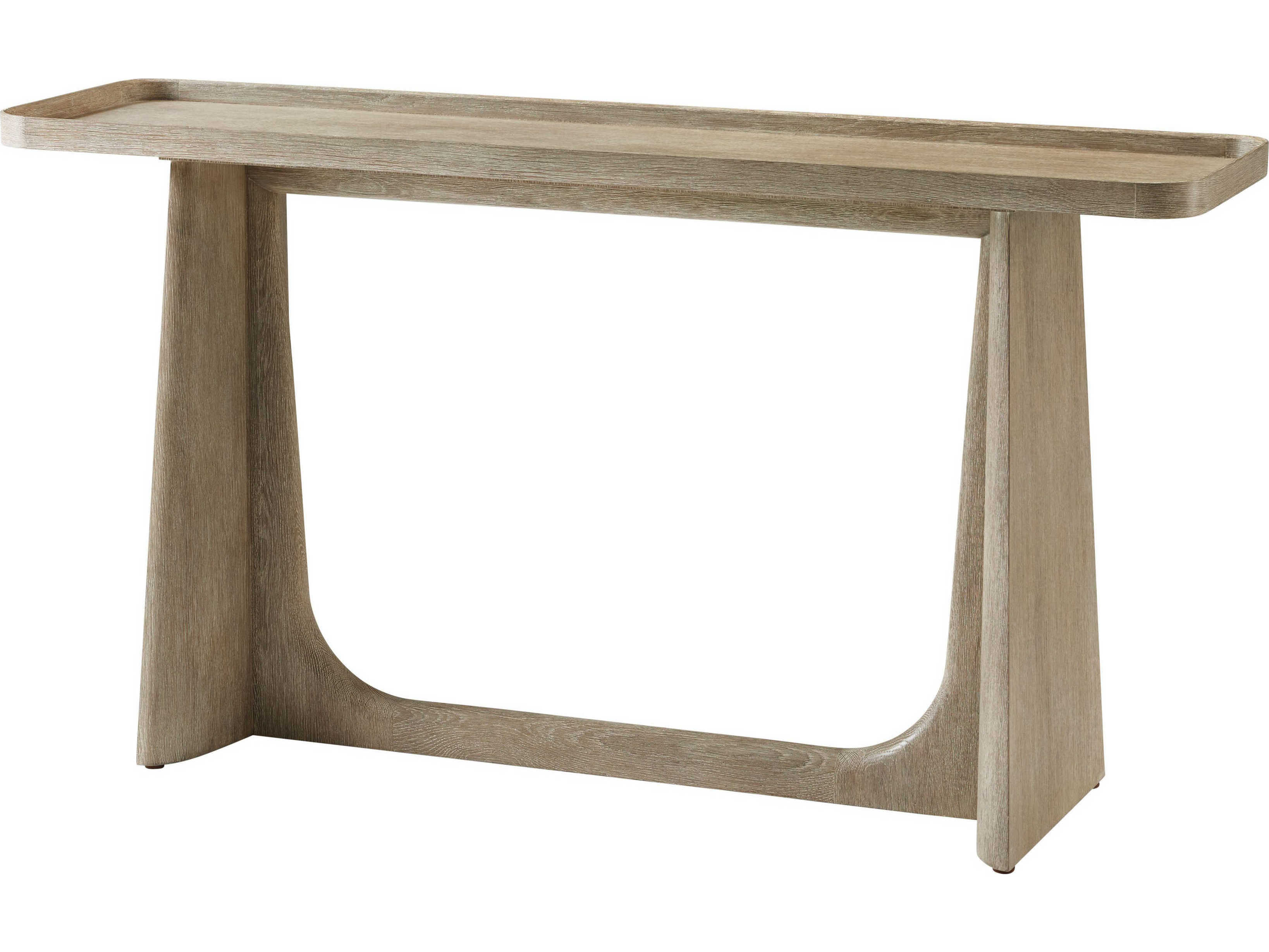 Theodore Alexander Repose Rectangular Wood Grey Oak Console Table