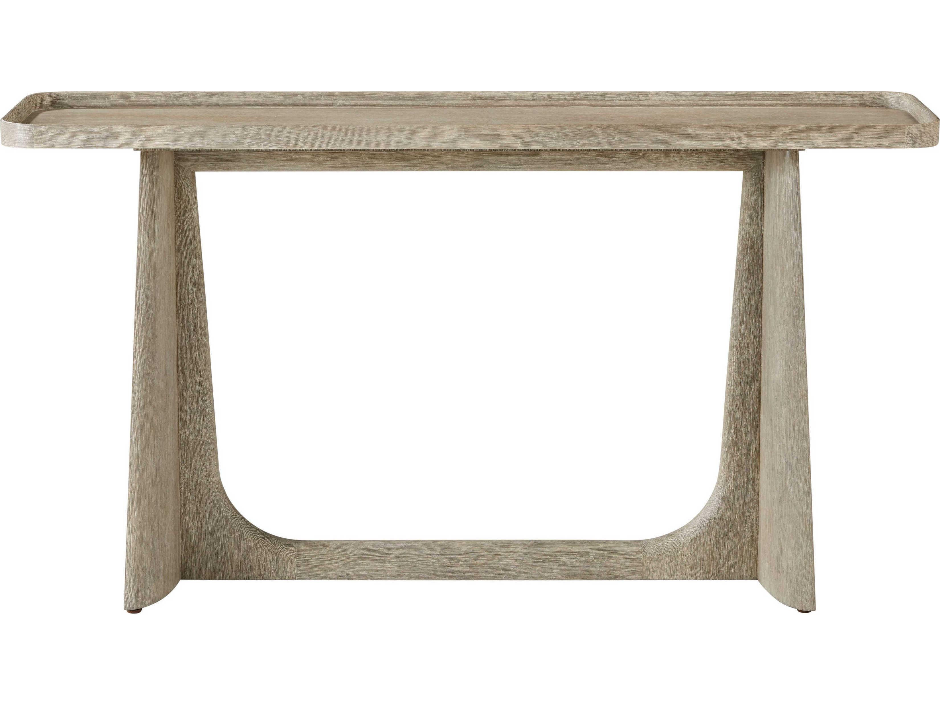 Theodore Alexander Repose Rectangular Wood Grey Oak Console Table
