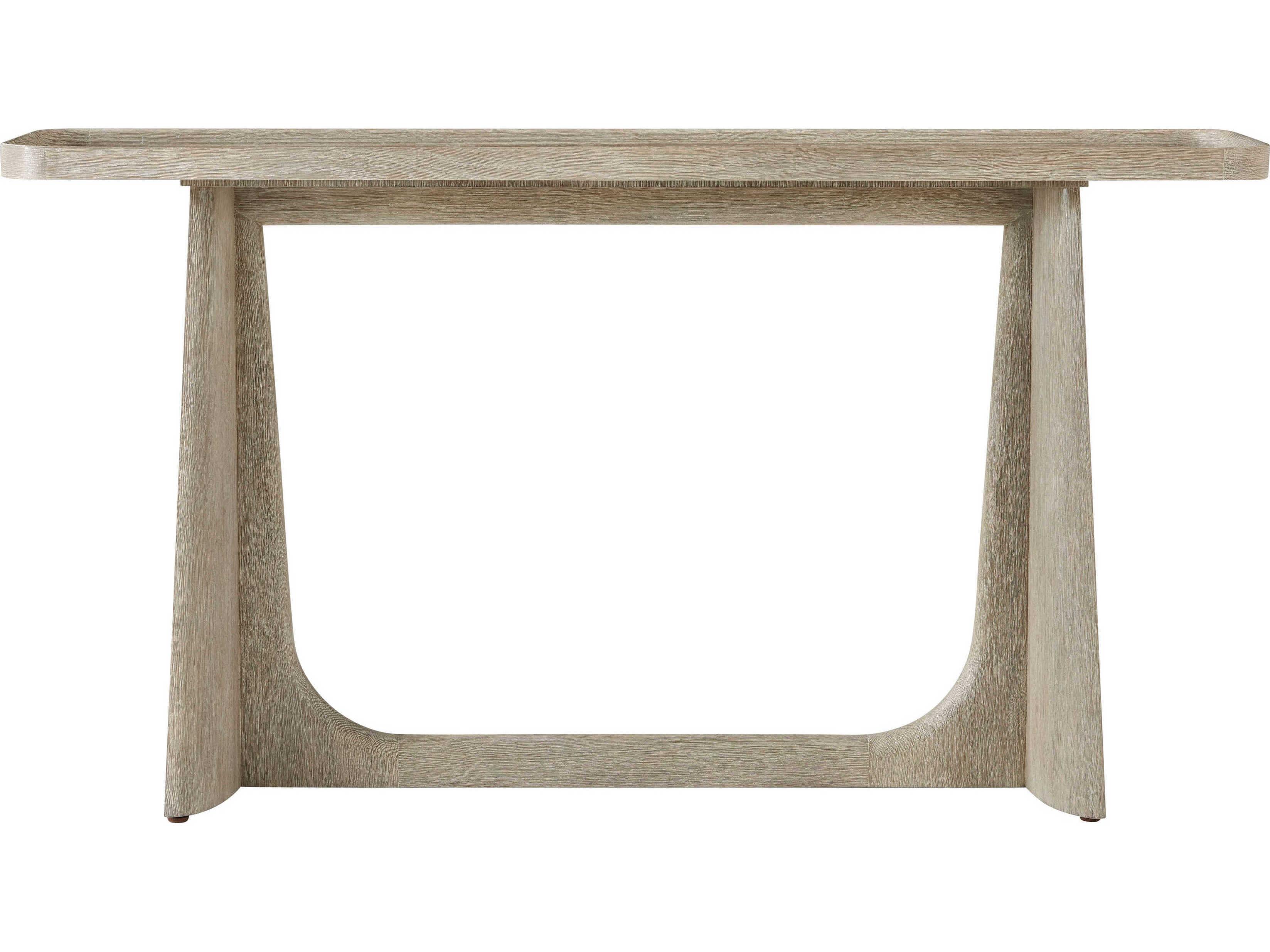 Theodore Alexander Repose Rectangular Wood Grey Oak Console Table