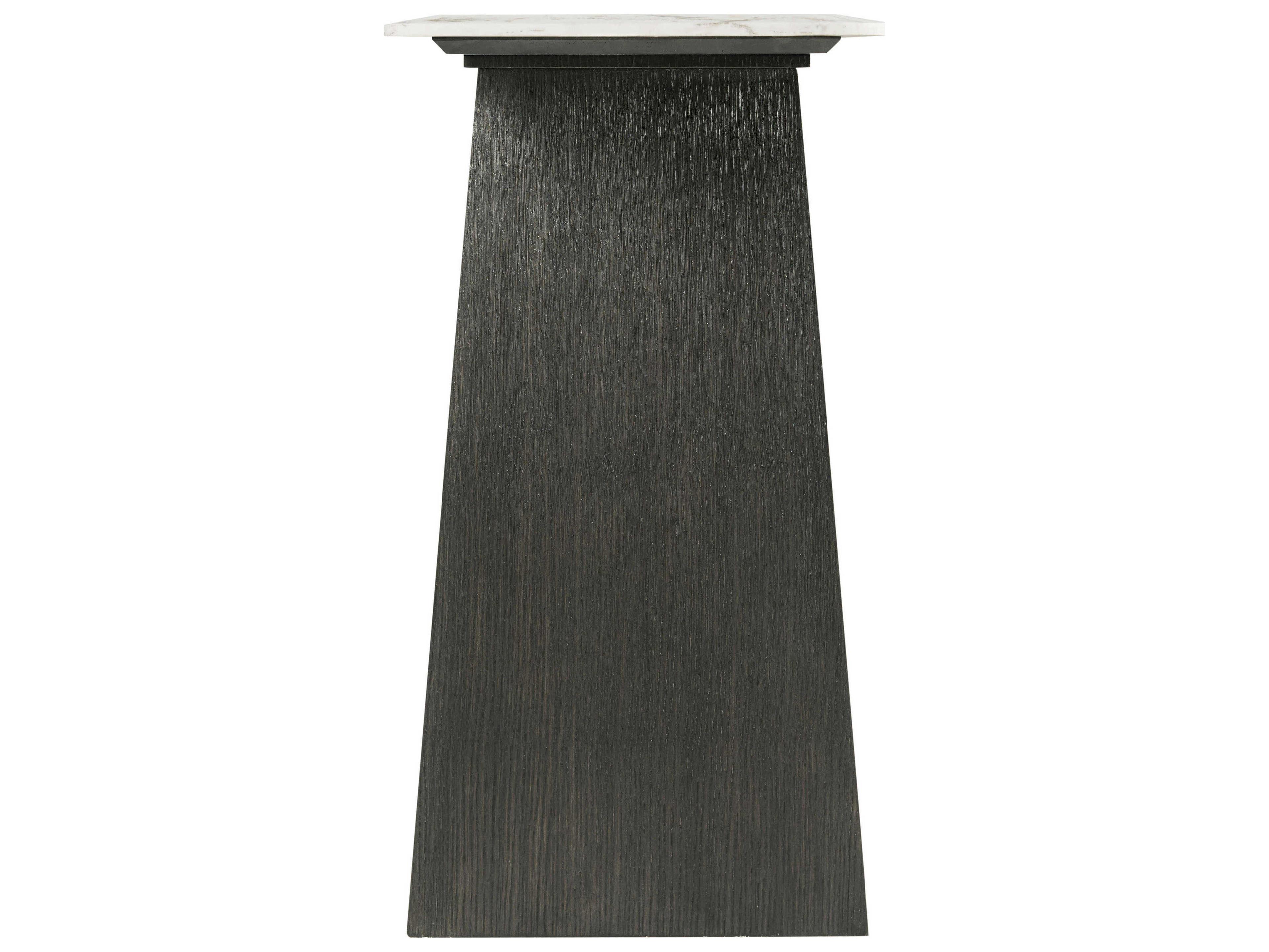 Theodore Alexander Repose Rectangular Marble Charcoal Oak Console Table