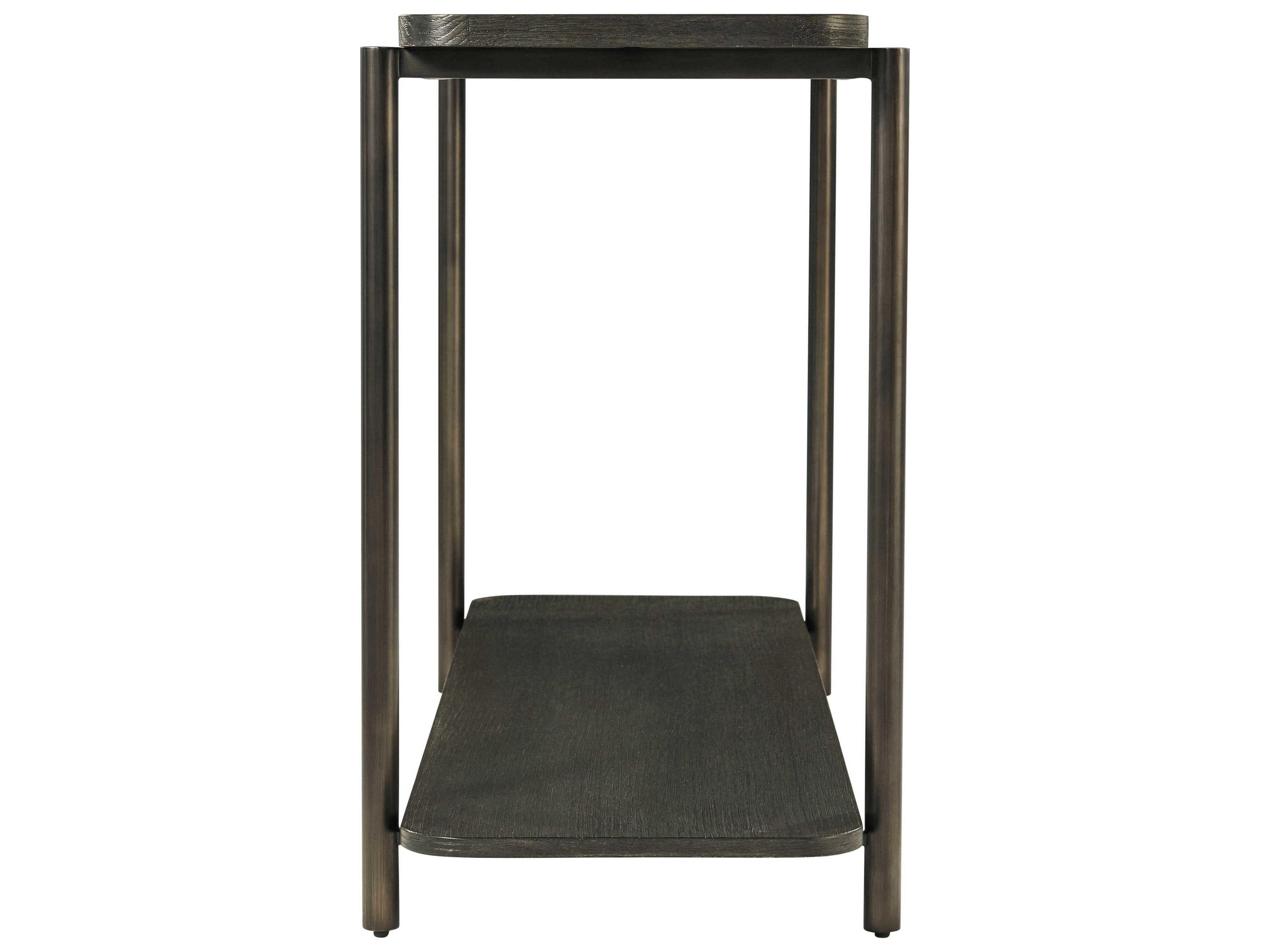 Theodore Alexander Repose Rectangular Wood Charcoal Oak Console Table