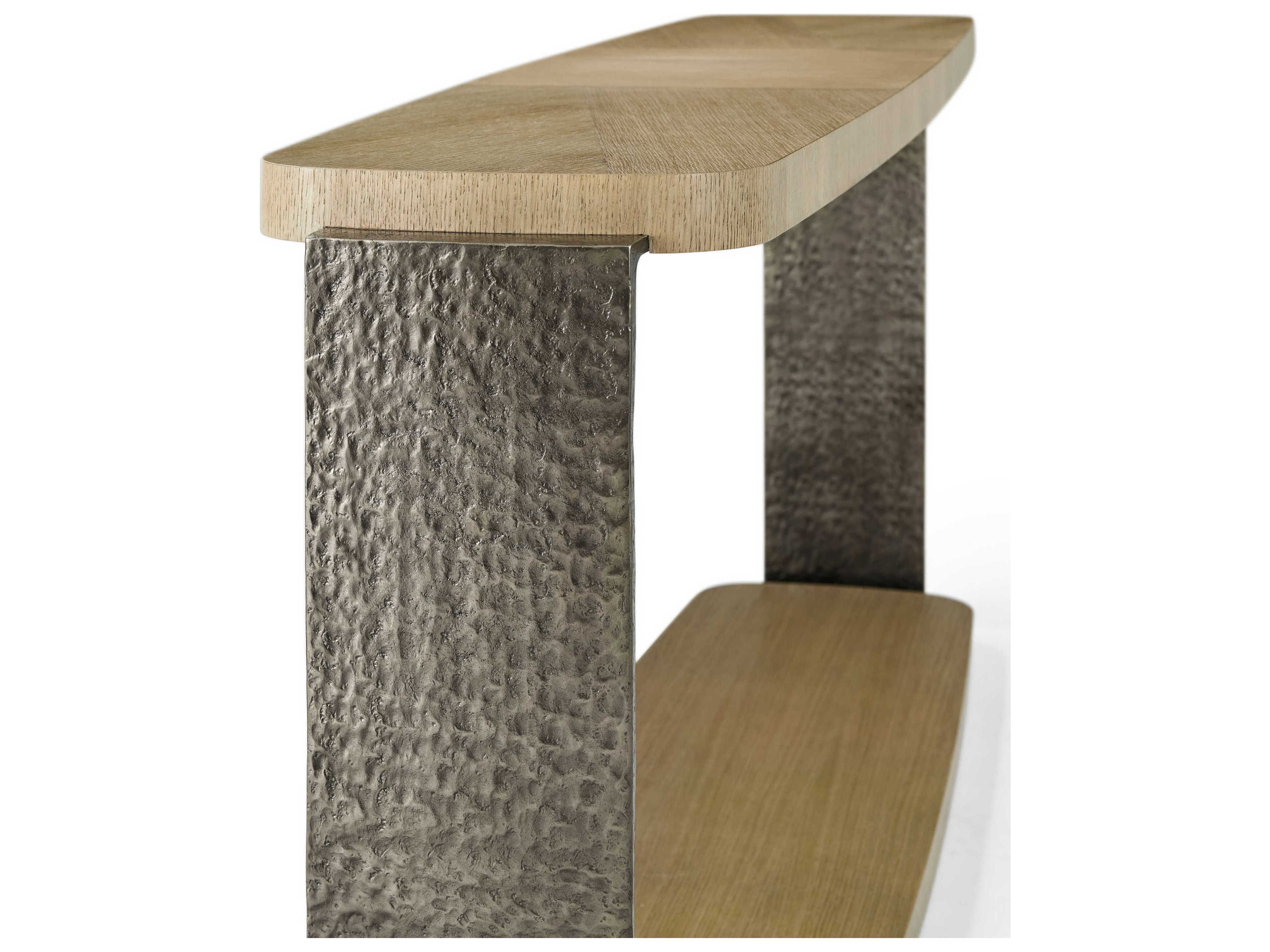 Theodore Alexander Essence Rectangular Wood Blonde Console Table