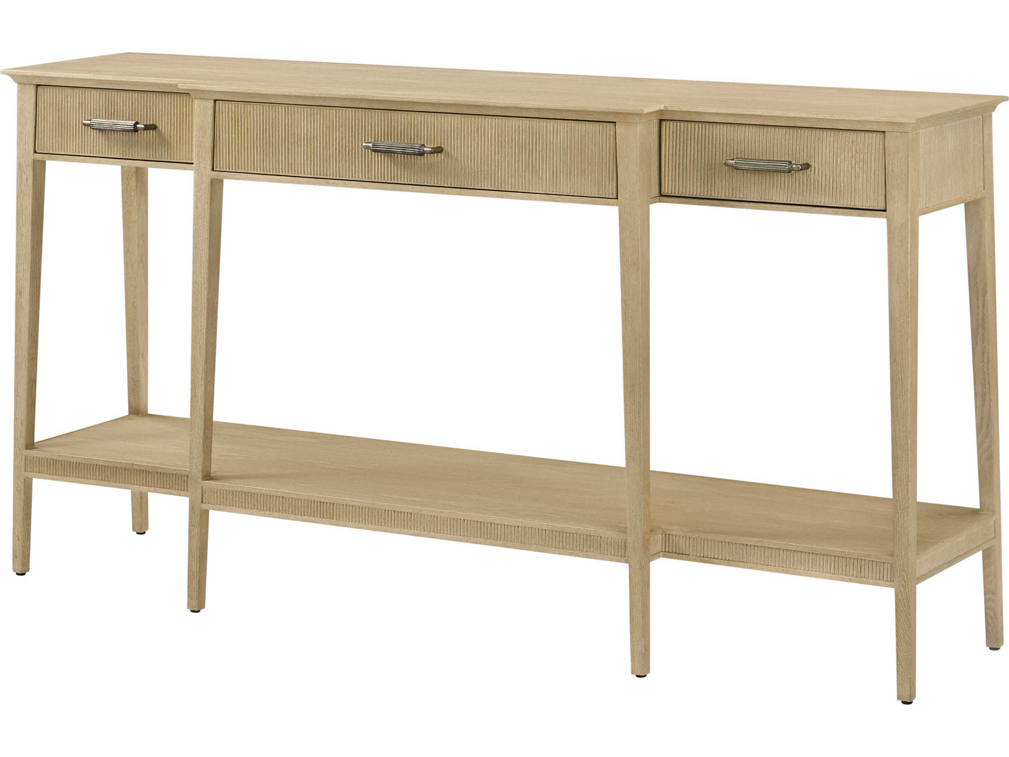 Theodore Alexander Balboa Rectangular Wood Lido Coastal Grey Console Table
