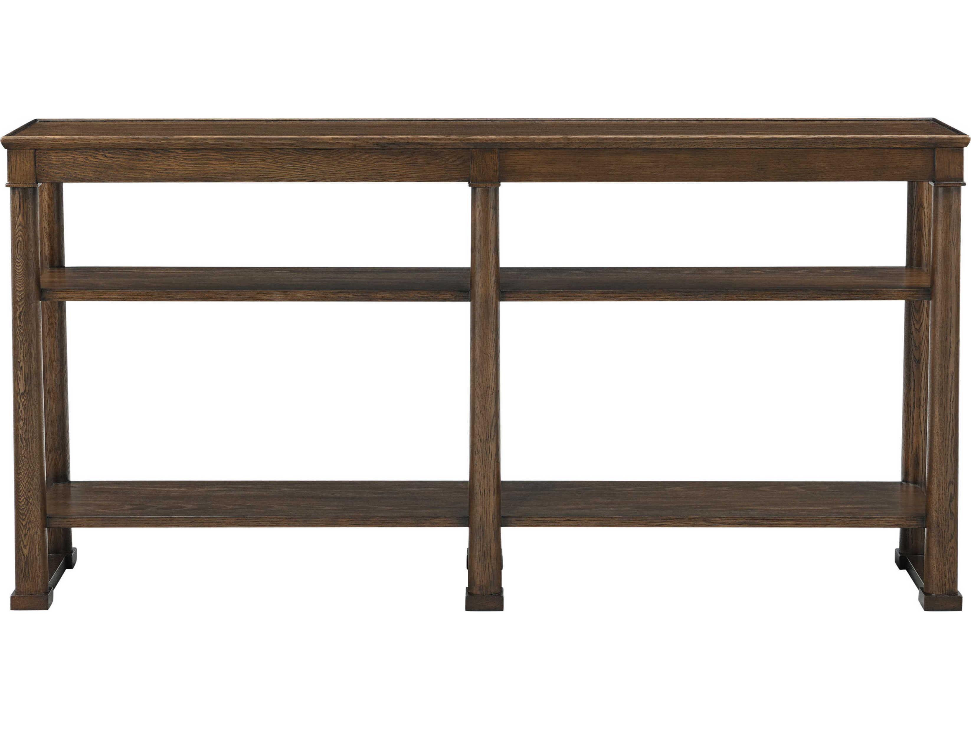 Theodore Alexander Surrey Rectangular Wood Earth Console Table