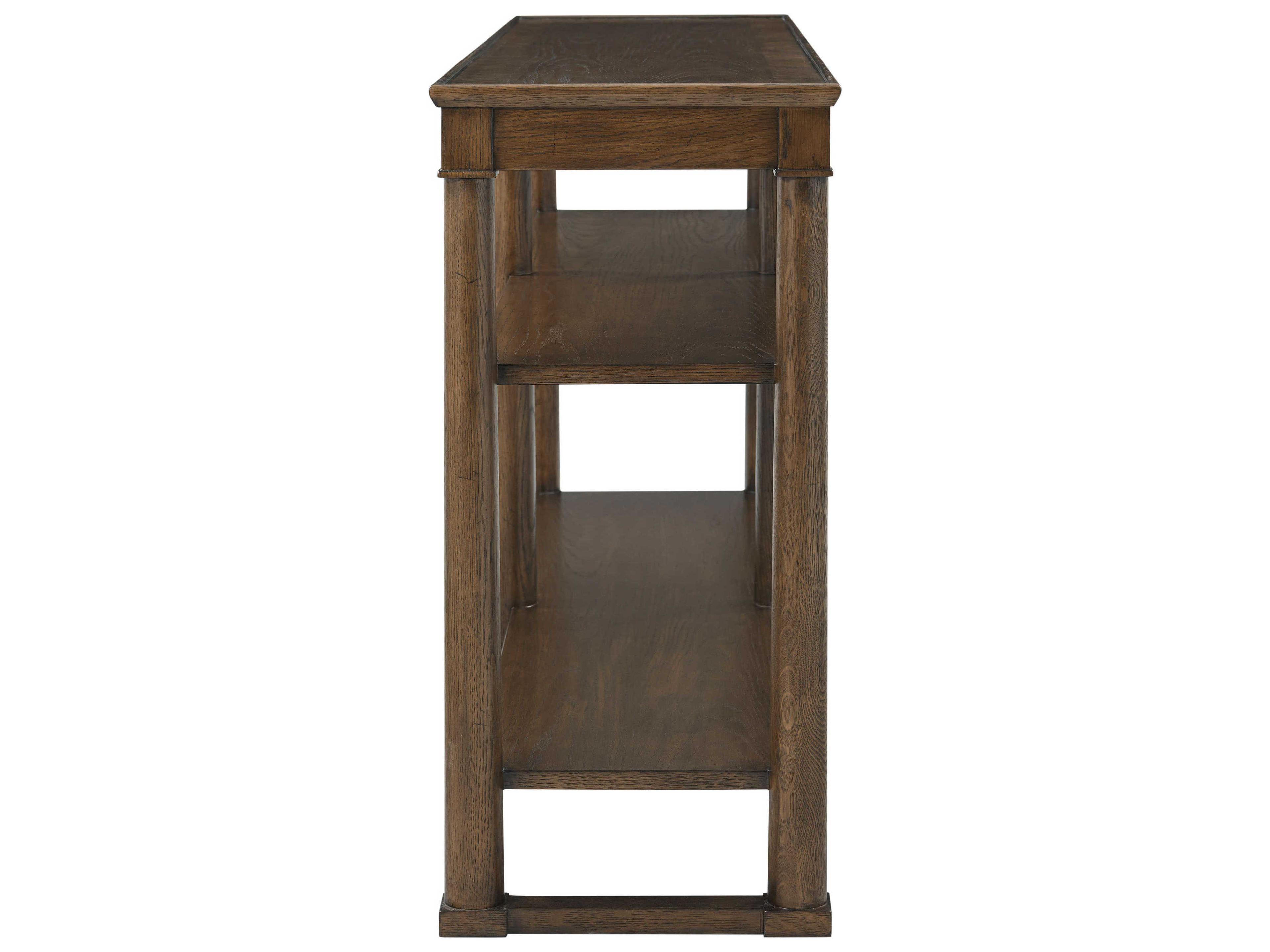 Theodore Alexander Surrey Rectangular Wood Earth Console Table