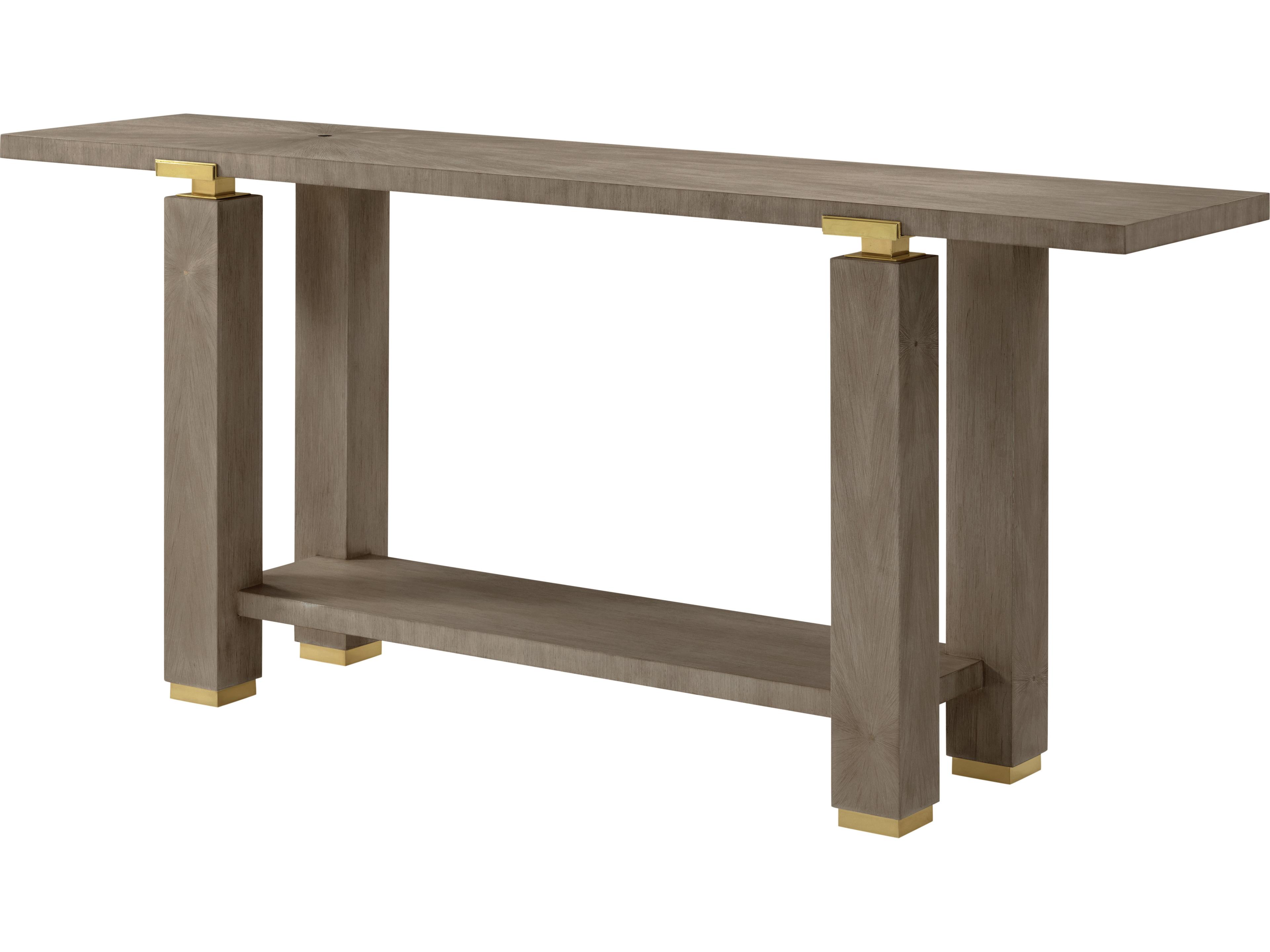 Theodore Alexander Judith Leiber Couture Rectangular Wood Console Table