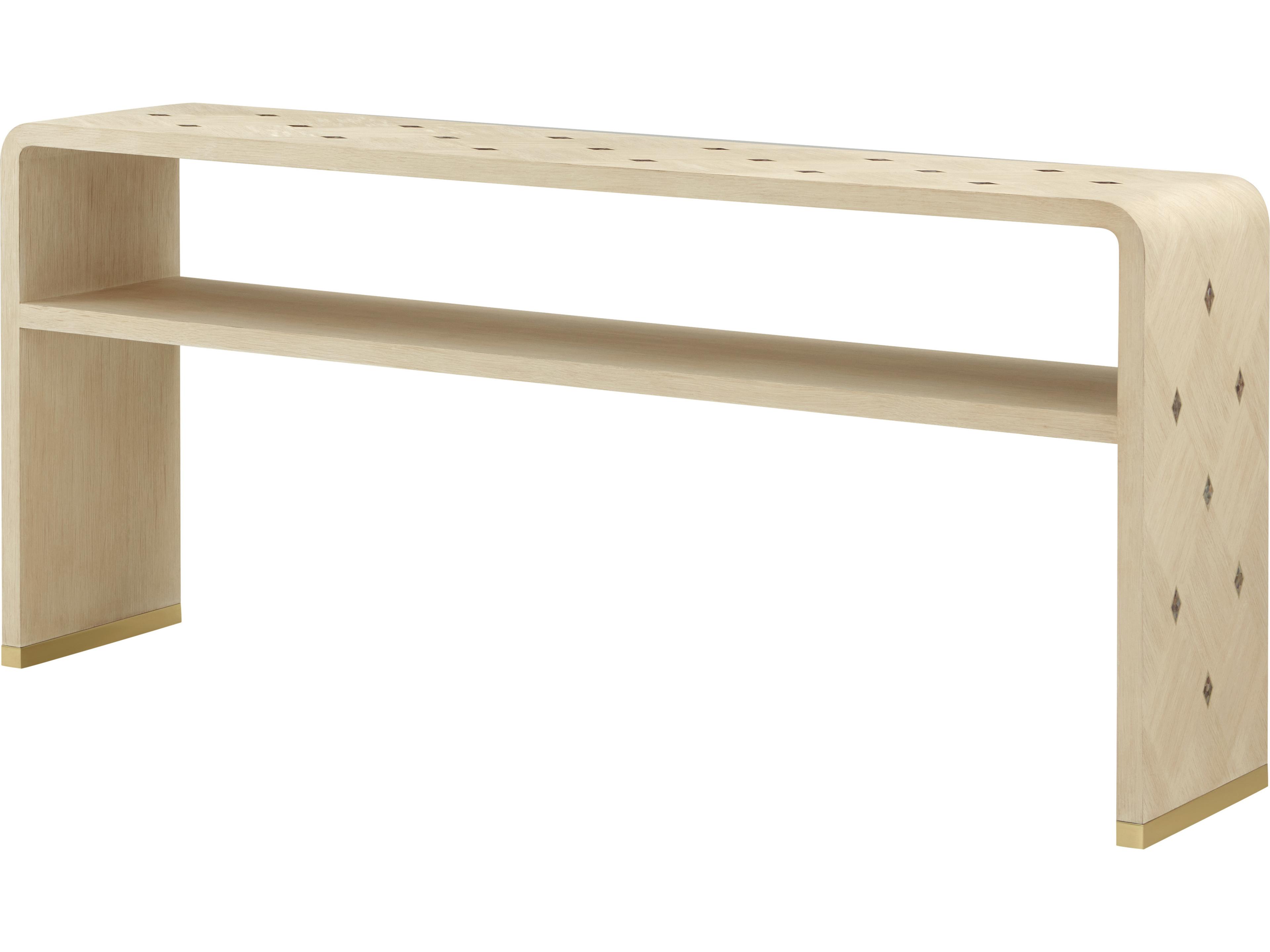 Theodore Alexander Judith Leiber Couture Rectangular Wood Console Table