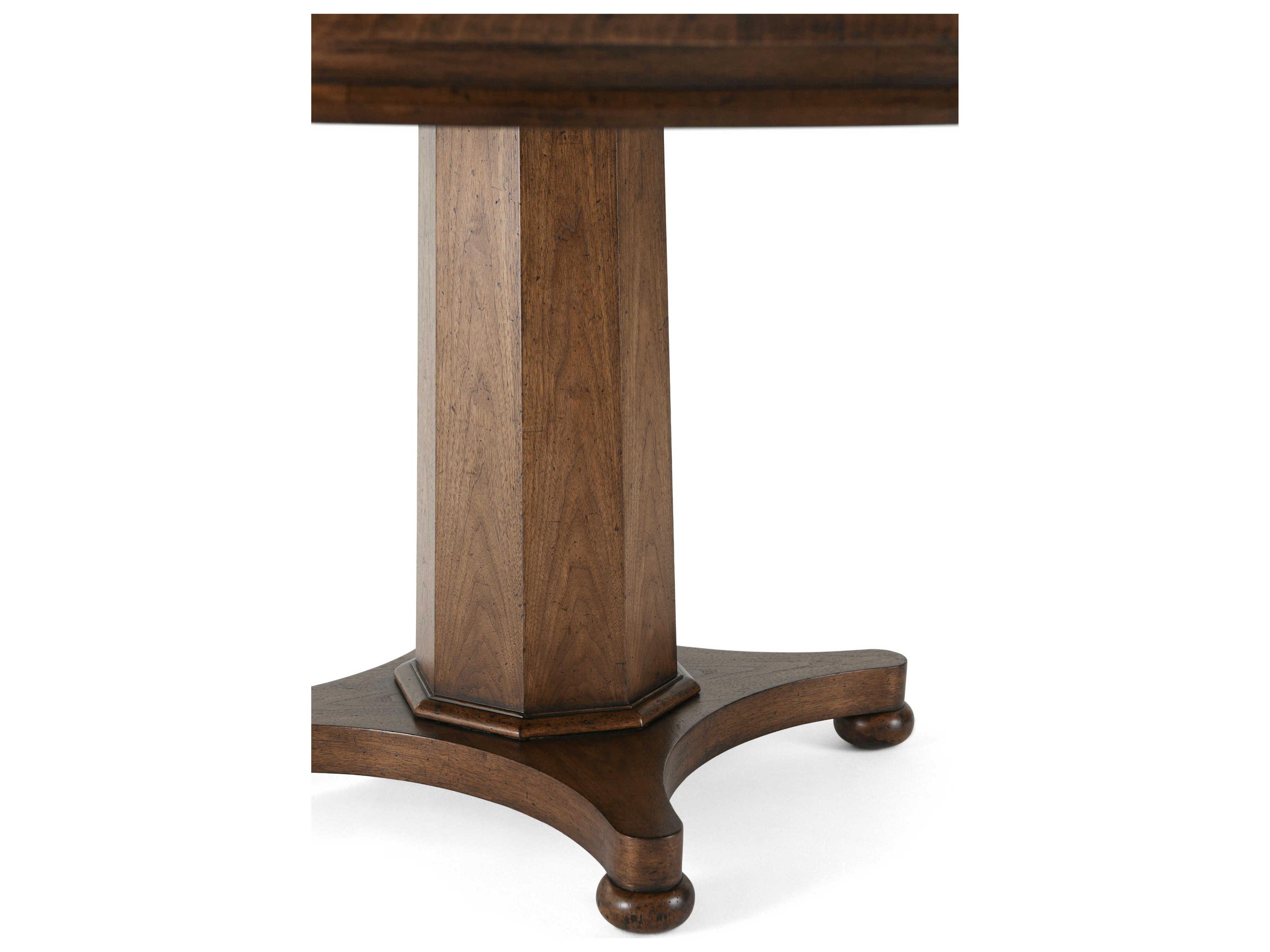 Theodore Alexander Tavel Round Wood Avesta The Soleil Dining Table