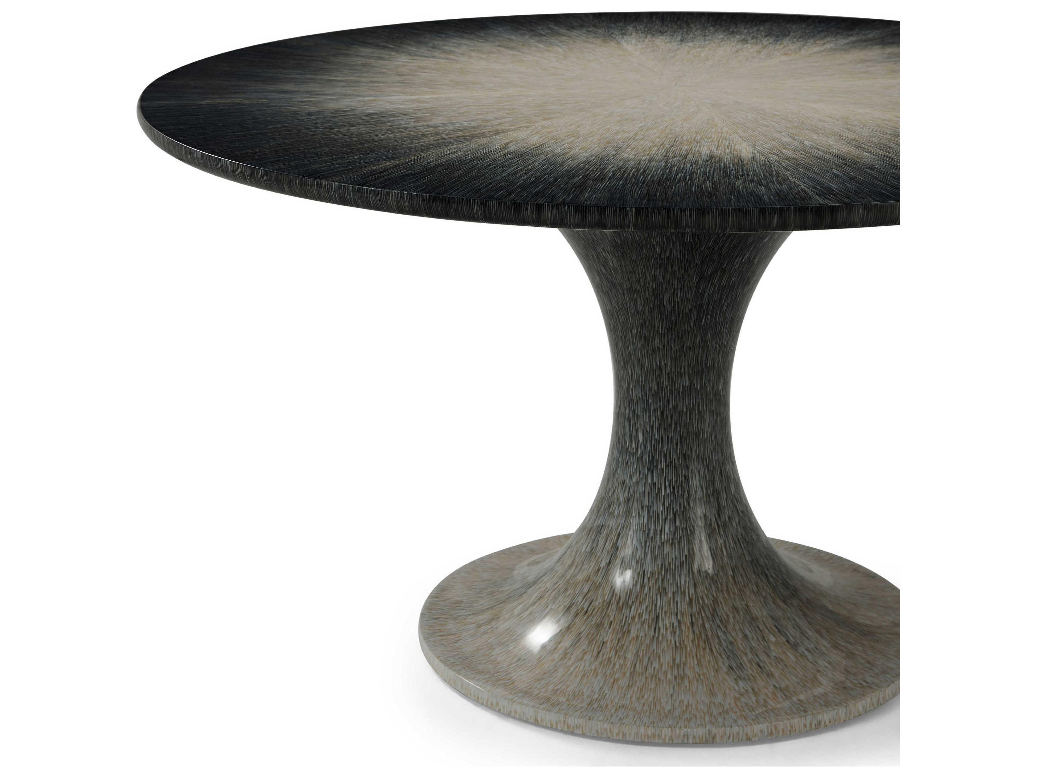 Theodore Alexander Ta Originals Round Wood Filament Panos Dining Table