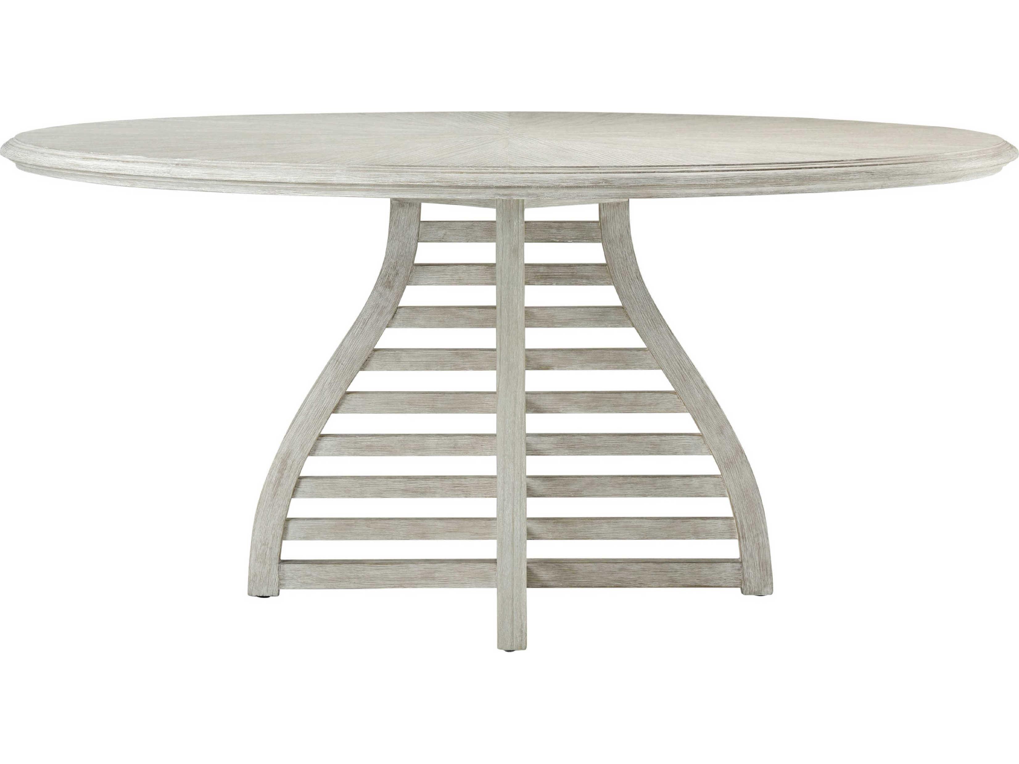 Theodore Alexander Breeze Round Wood Sea Salt Breeze Dining Table