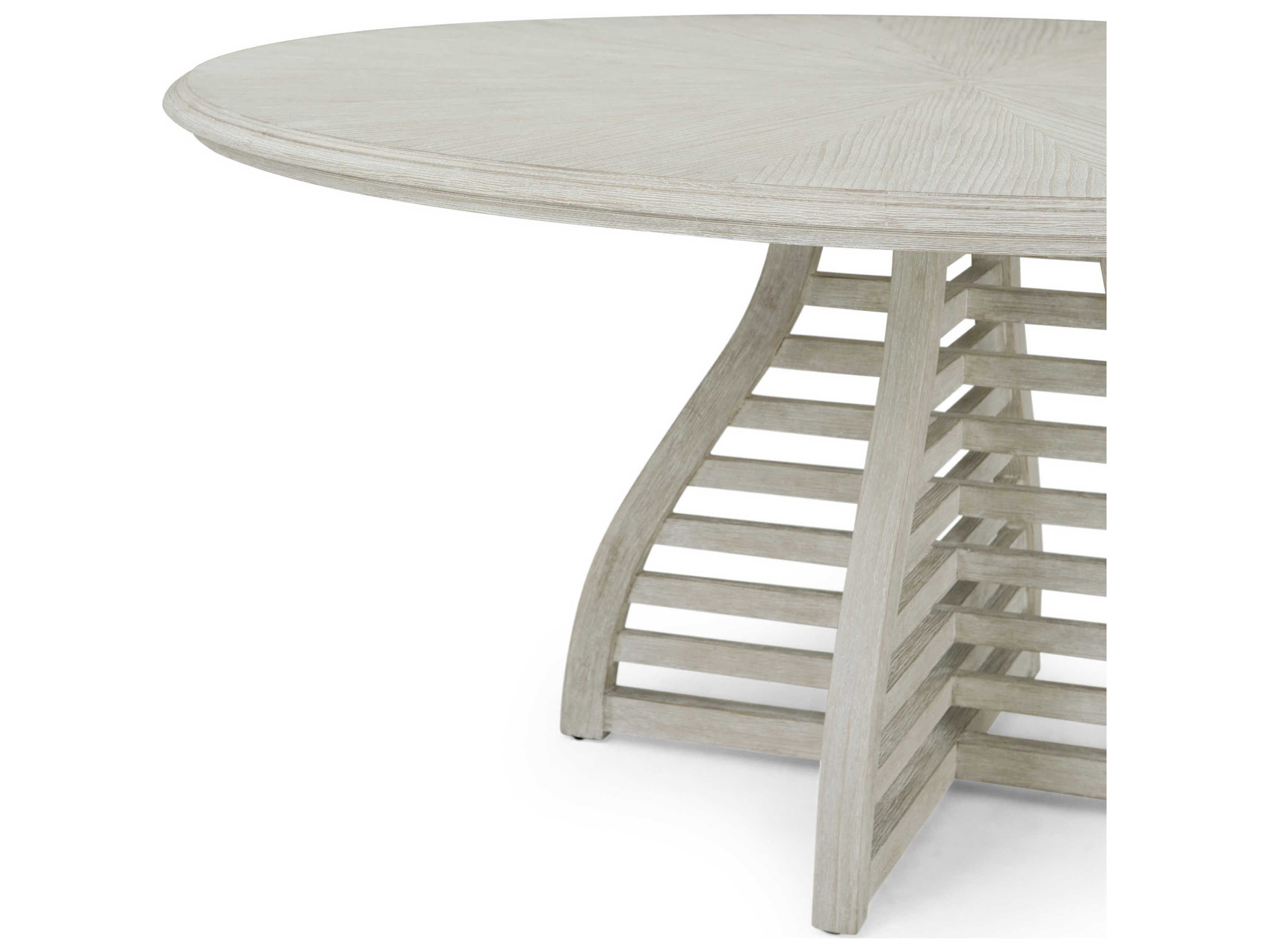 Theodore Alexander Breeze Round Wood Sea Salt Breeze Dining Table