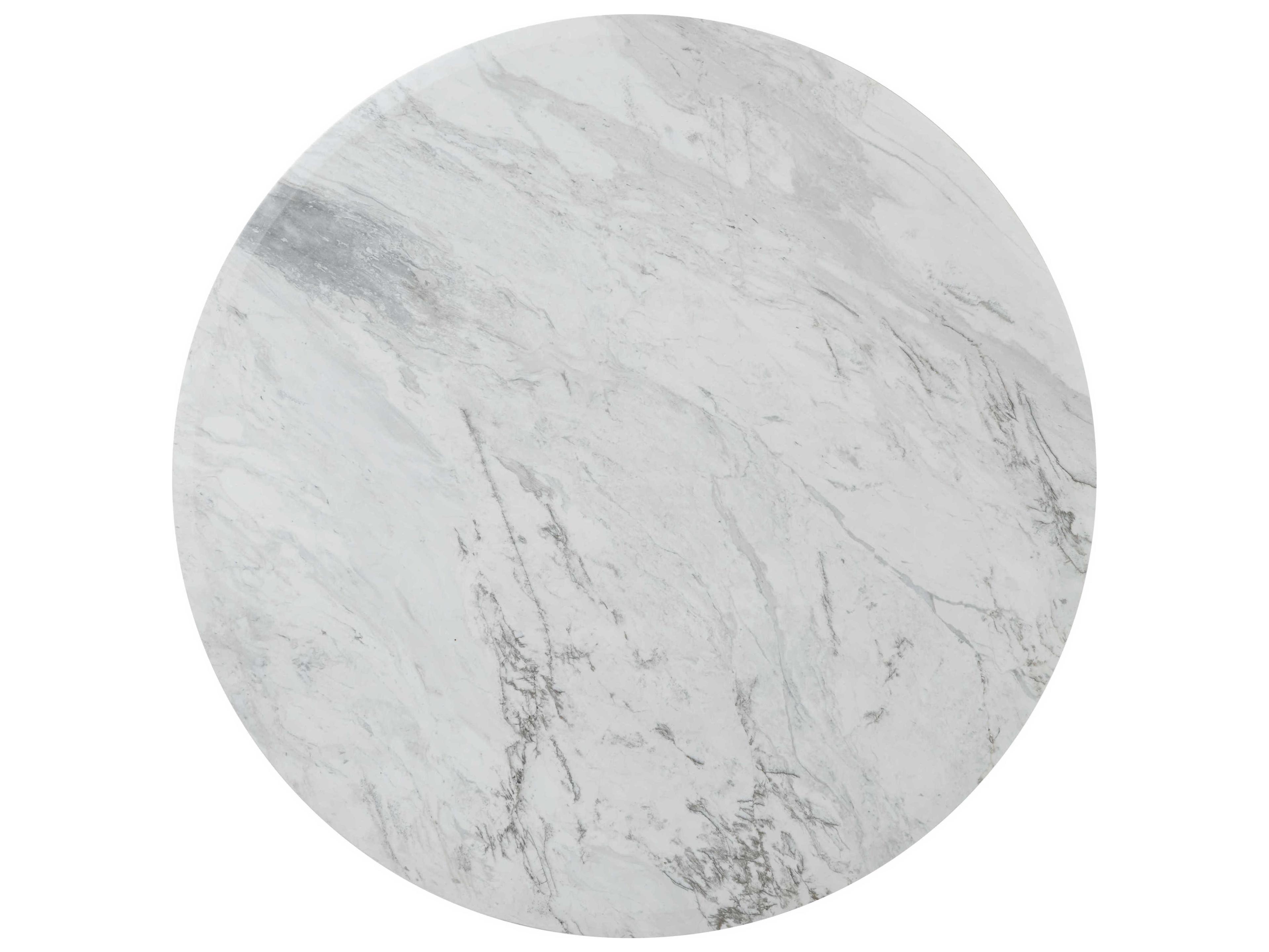 Theodore Alexander Repose Round Marble Grey Oak Dining Table