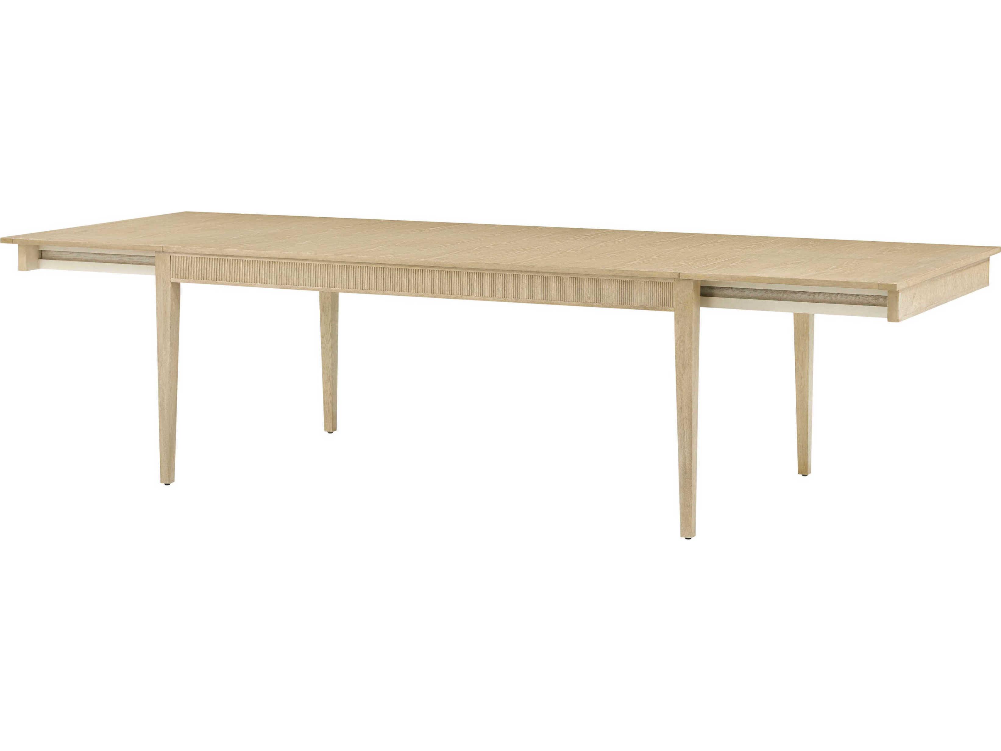 Theodore Alexander Balboa Rectangular Wood Coastal Grey Dining Table