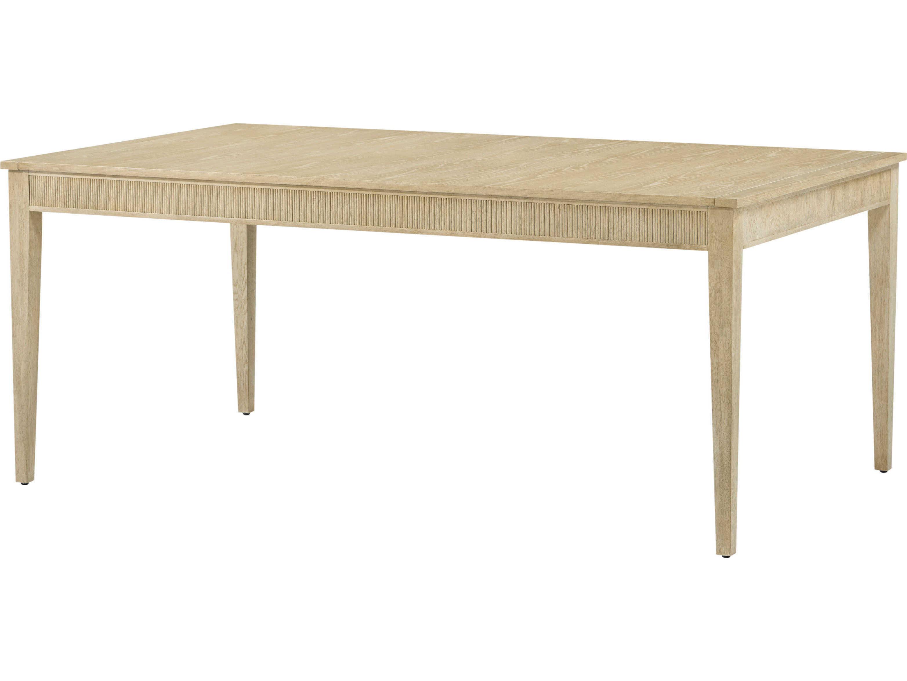 Theodore Alexander Balboa Rectangular Wood Coastal Grey Dining Table