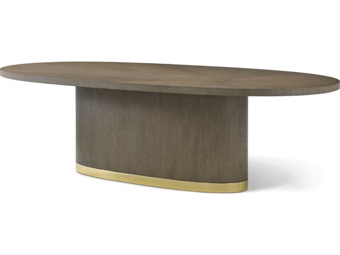 Theodore Alexander Judith Leiber Couture Oval Wood Dining Table