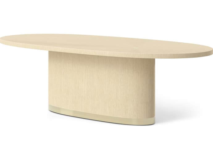 Theodore Alexander Judith Leiber Couture Oval Wood Dining Table