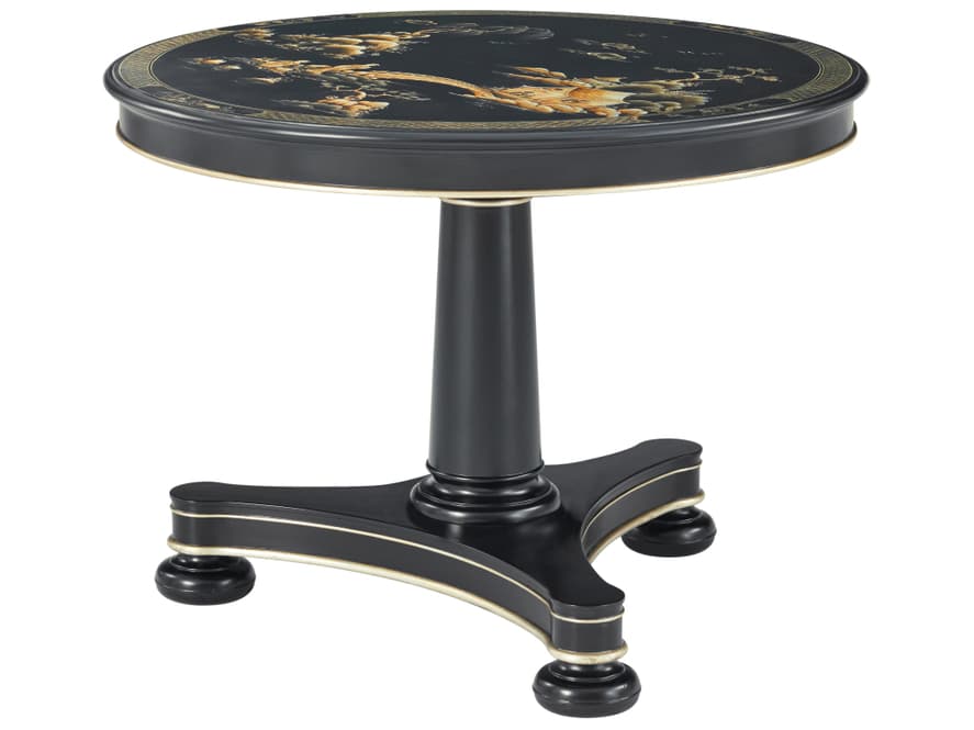 Theodore Alexander Spencer London Round Wood Coffee Table