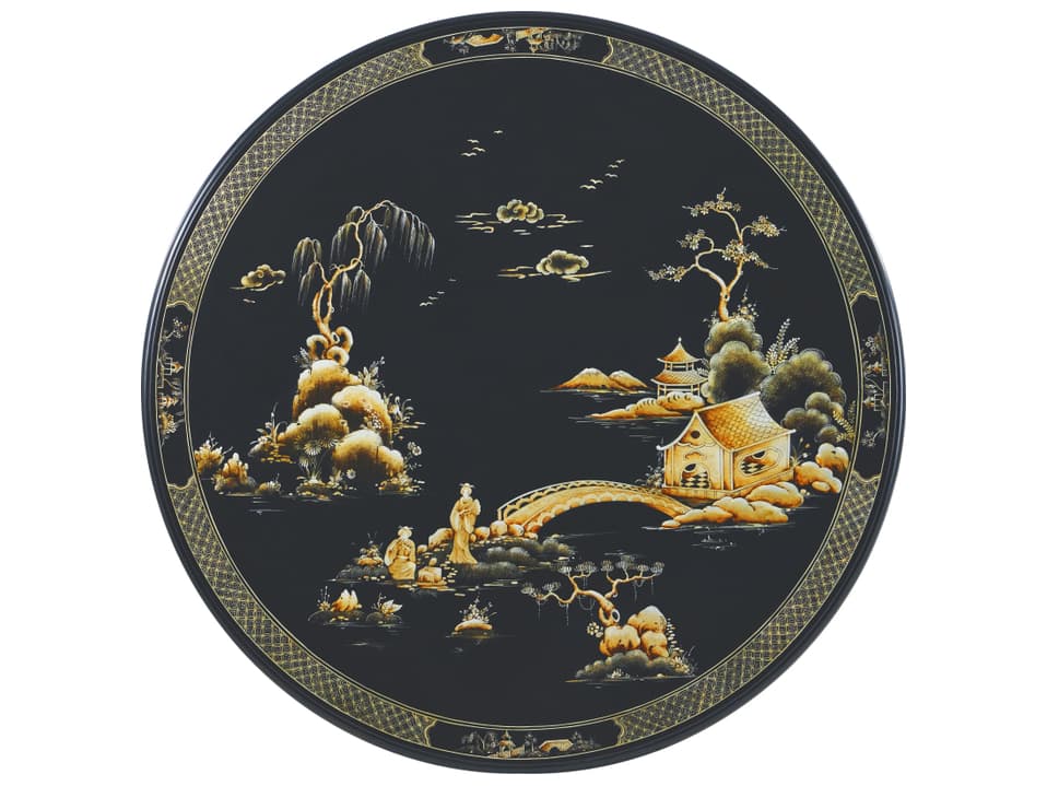 Theodore Alexander Spencer London Round Wood Coffee Table