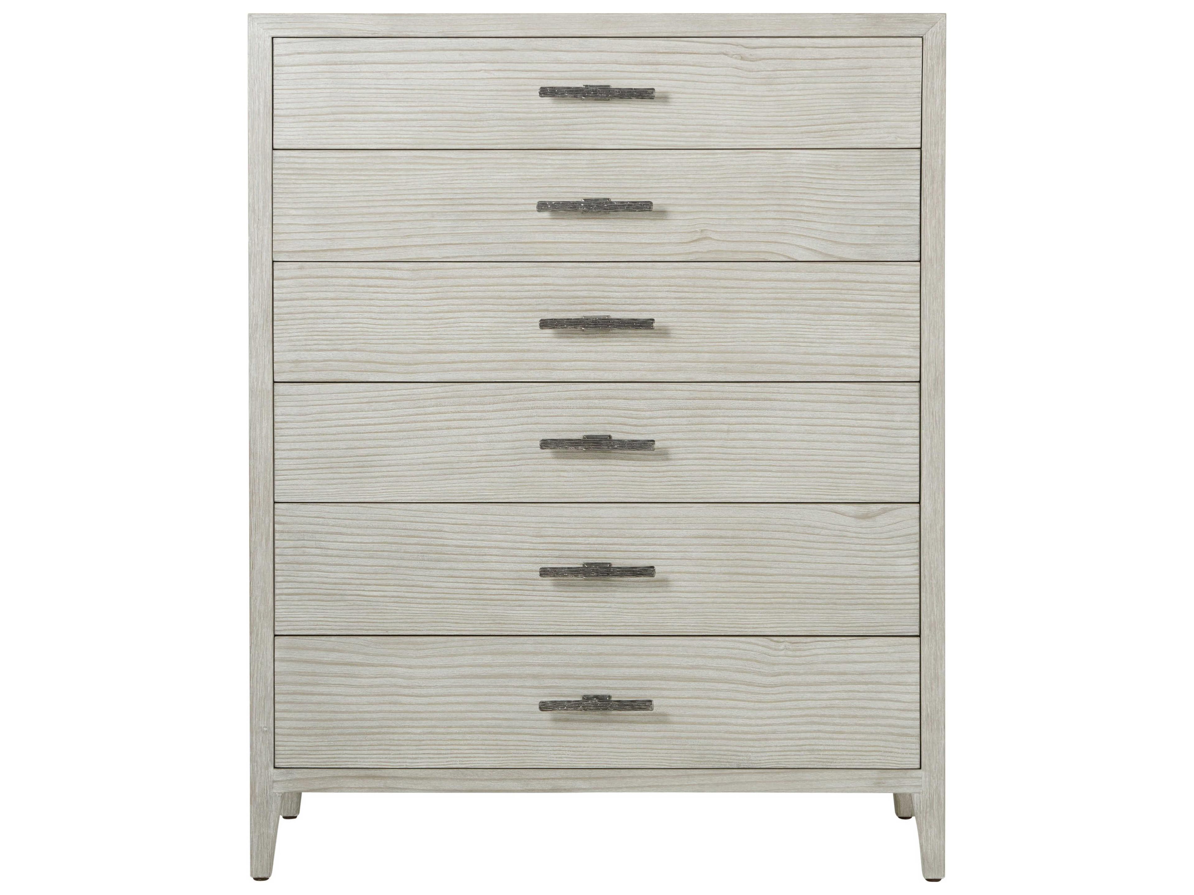 Theodore Alexander Breeze Sea Salt White Pine Wood Accent Chest