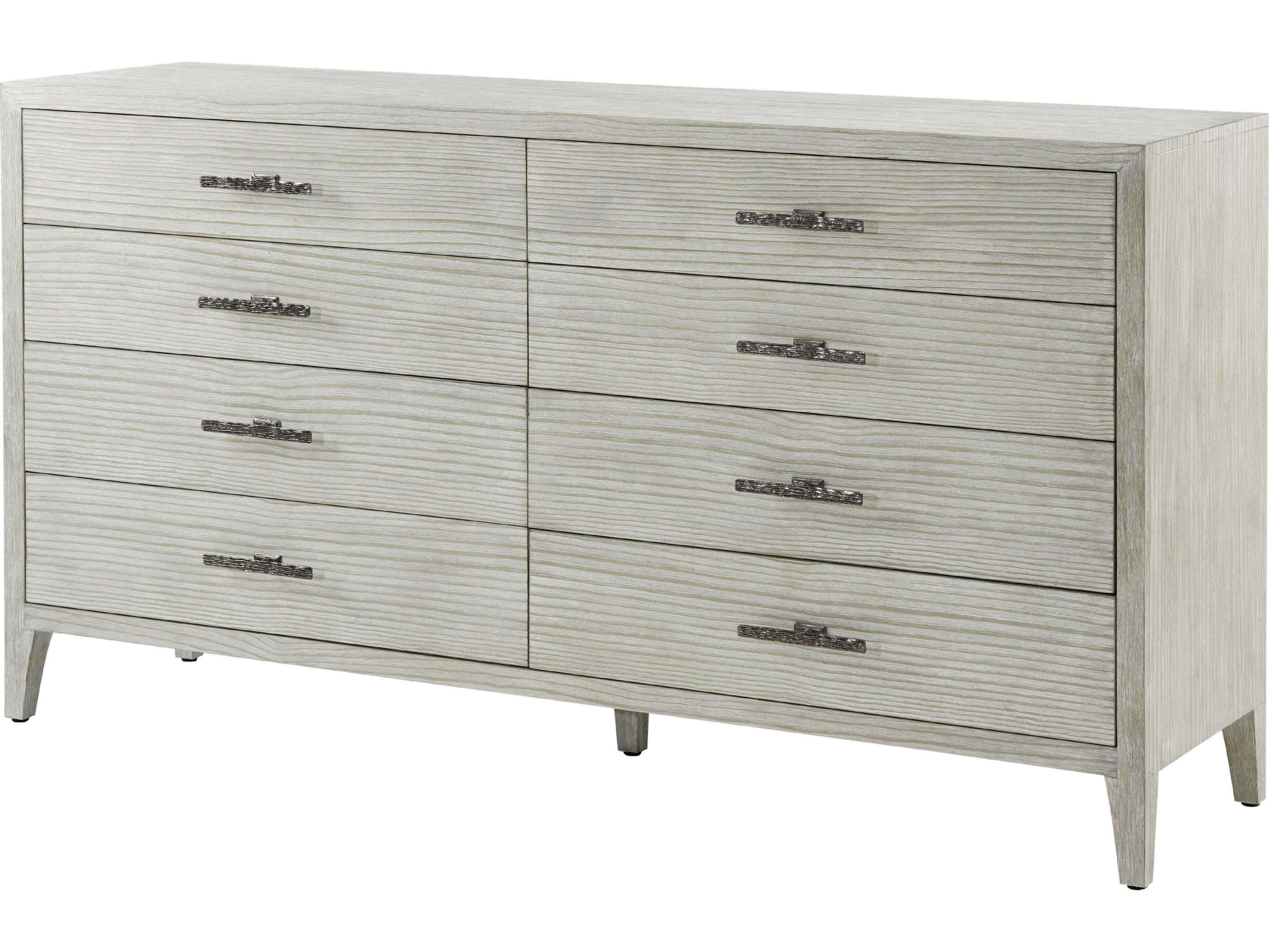 Theodore Alexander Breeze White Pine Wood Double Dresser