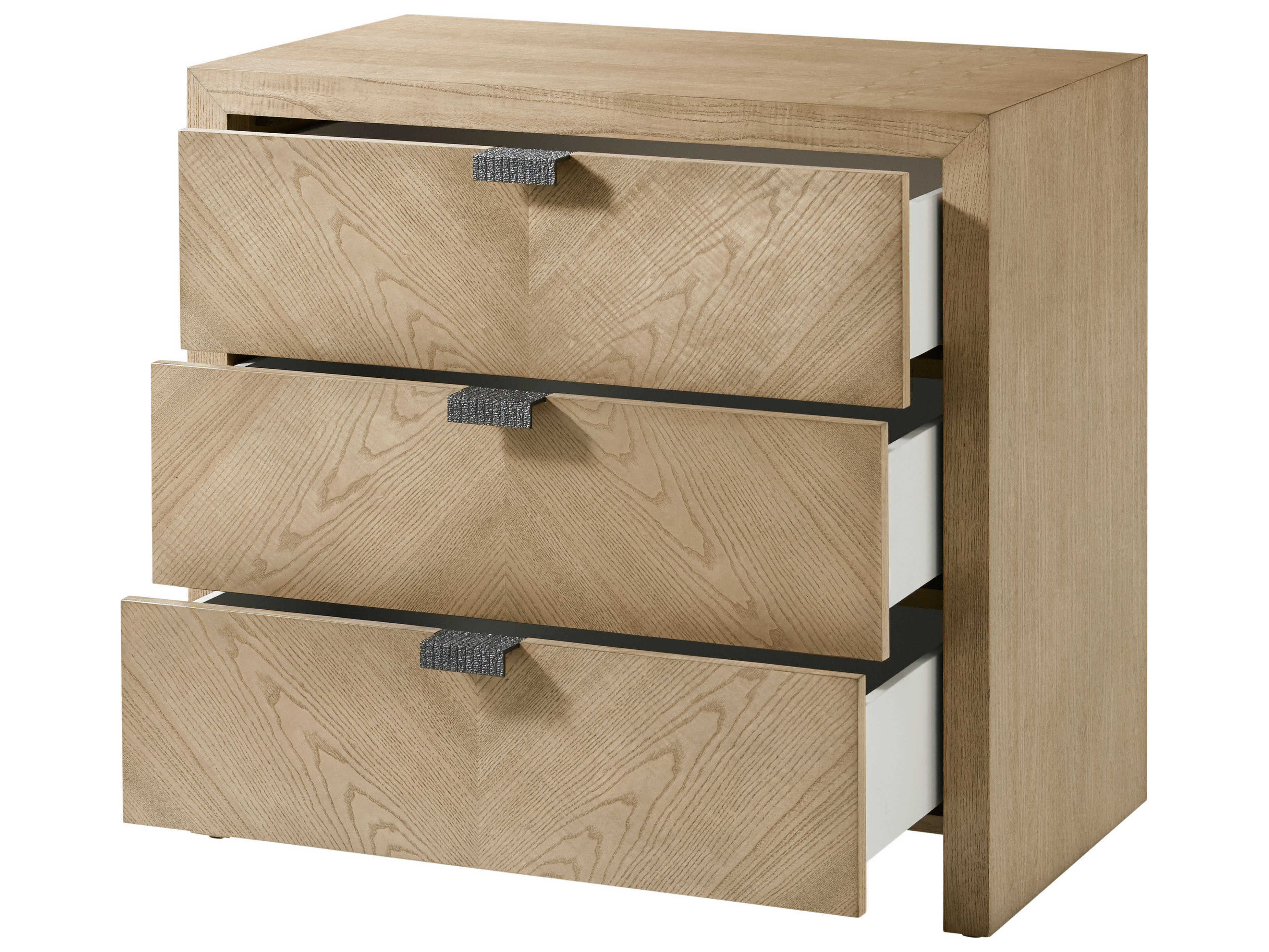 Theodore Alexander Catalina 3-Drawers Beige Nightstand