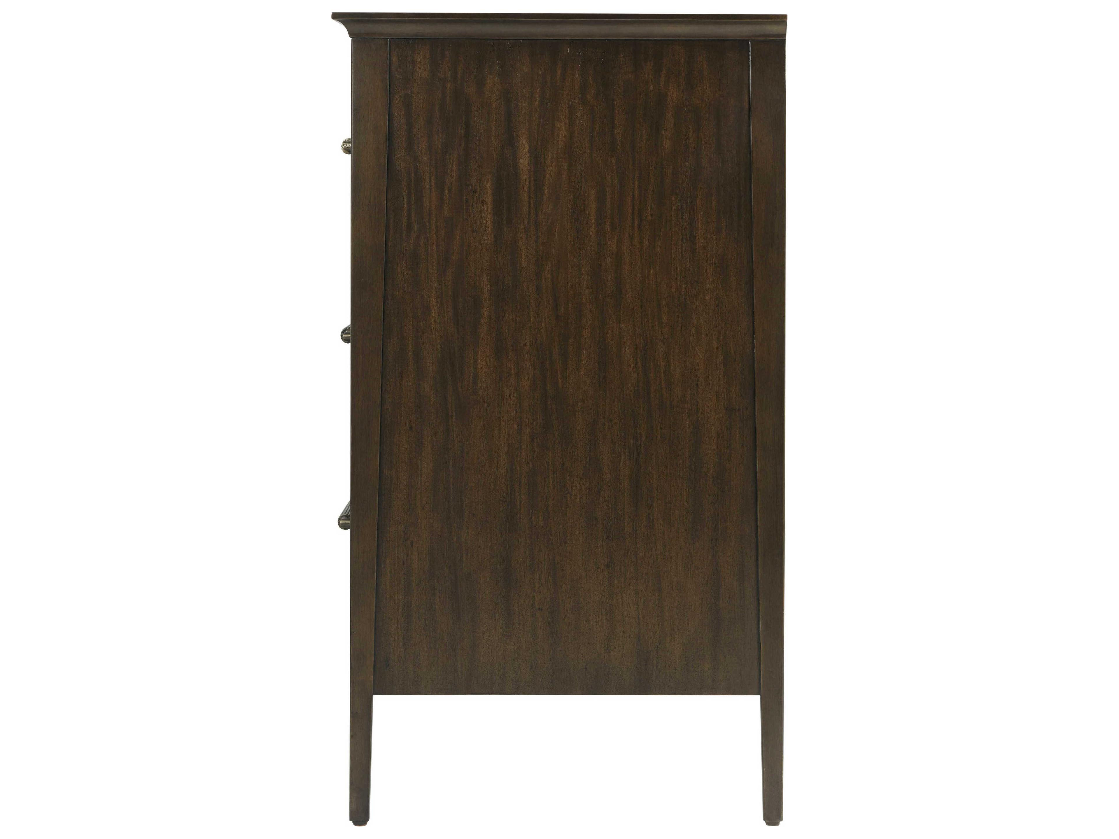 Theodore Alexander Lido 6-Drawers Brown Double Dresser