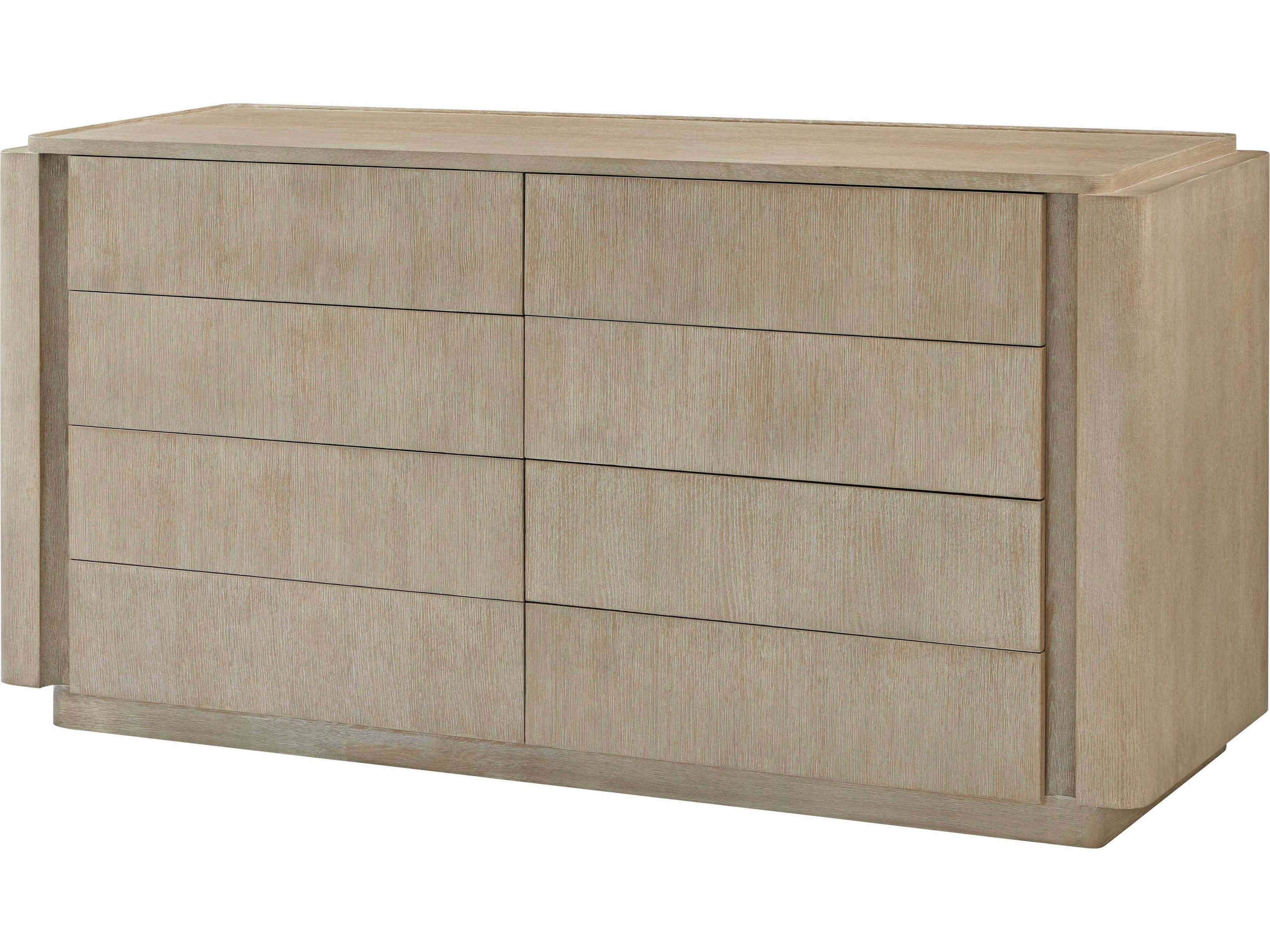 Theodore Alexander Repose 8-Drawers Gray Double Dresser