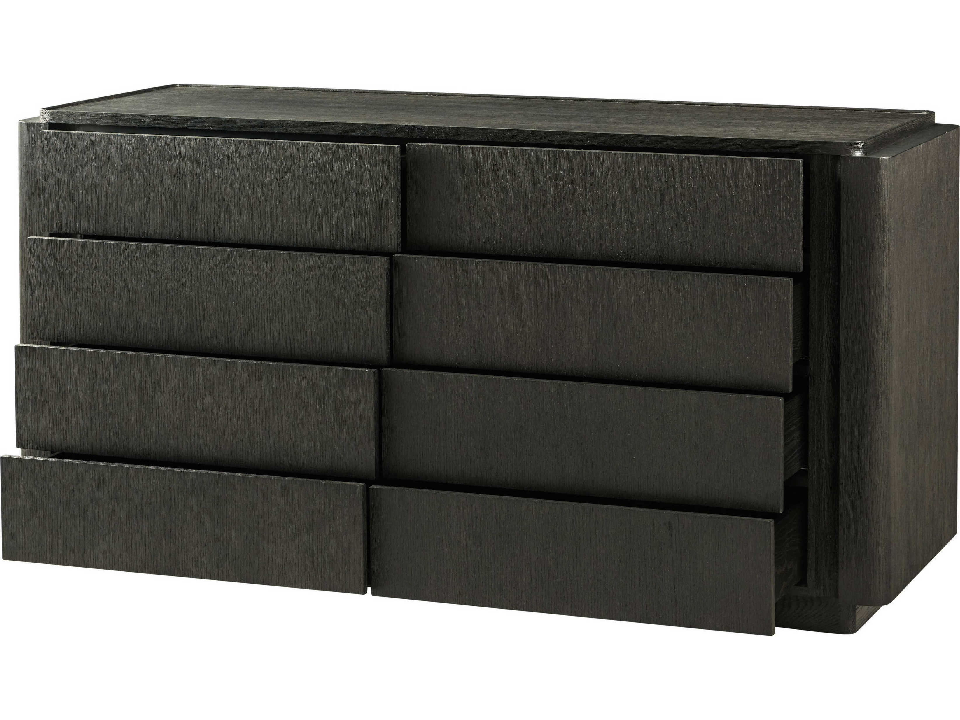 Theodore Alexander Repose 8-Drawers Black Double Dresser