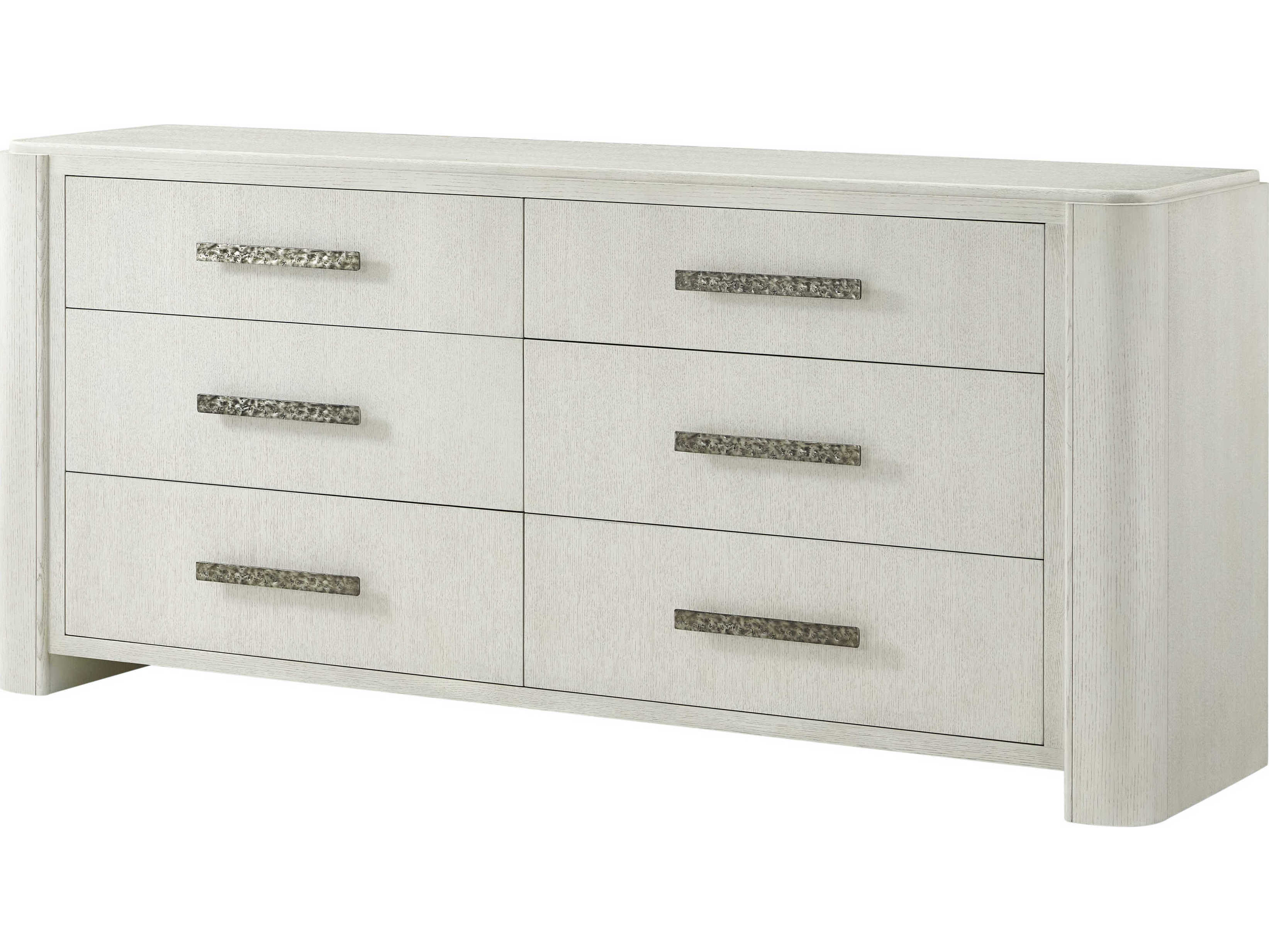Theodore Alexander Essence 6-Drawers White Solid Wood Double Dresser