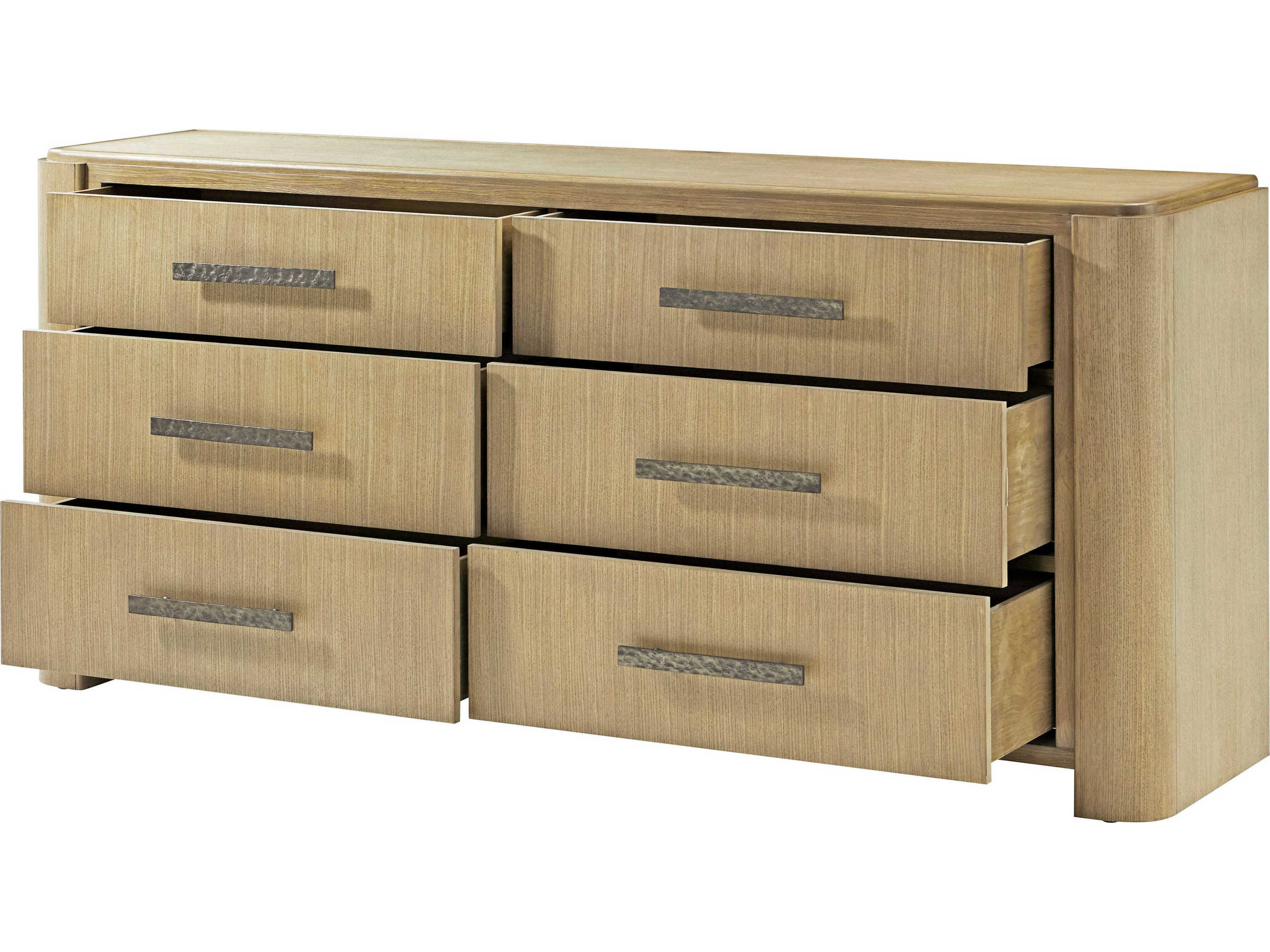 Theodore Alexander Essence 6-Drawers Beige Solid Wood Double Dresser