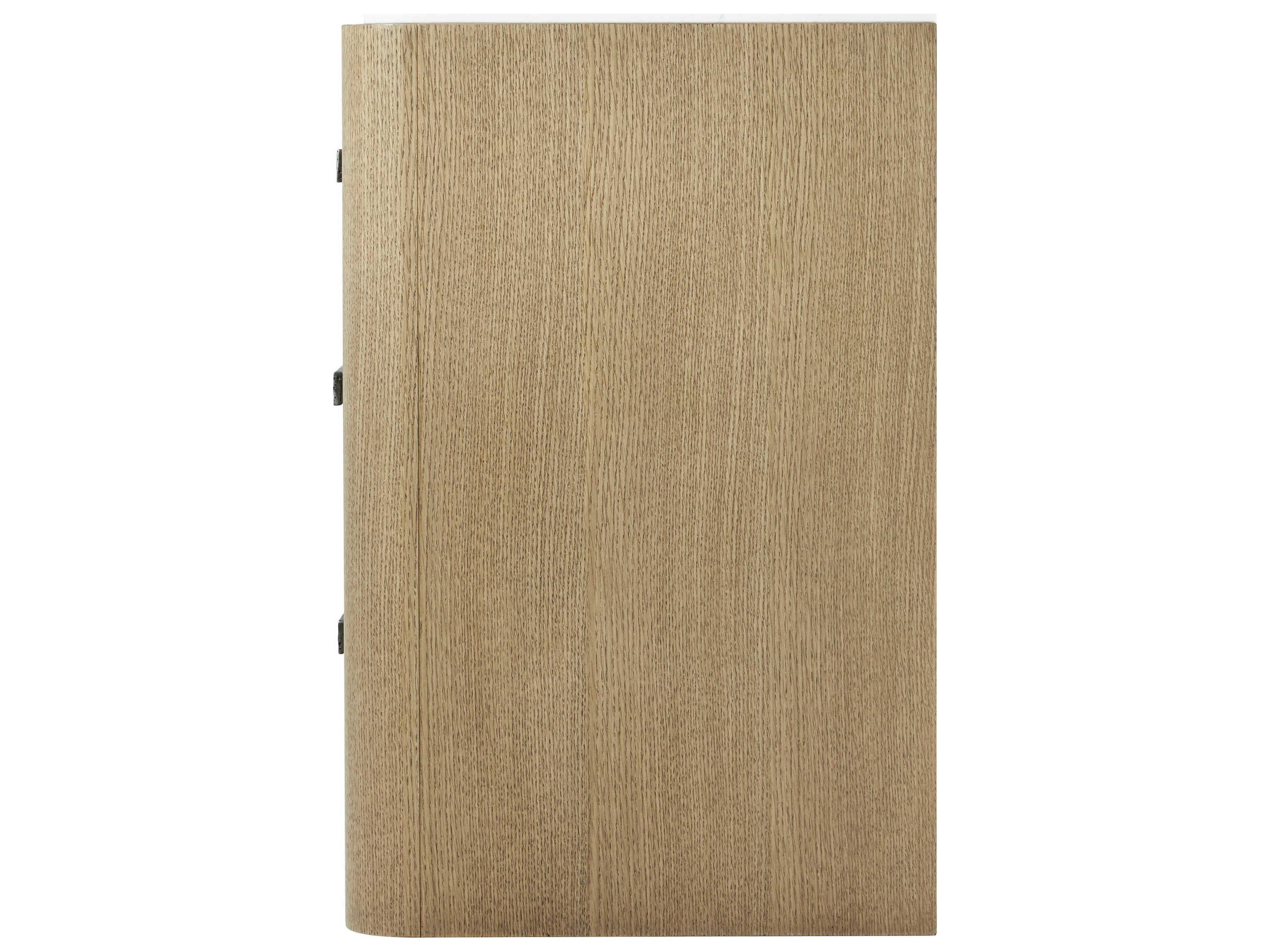 Theodore Alexander Essence 3-Drawers Beige Nightstand