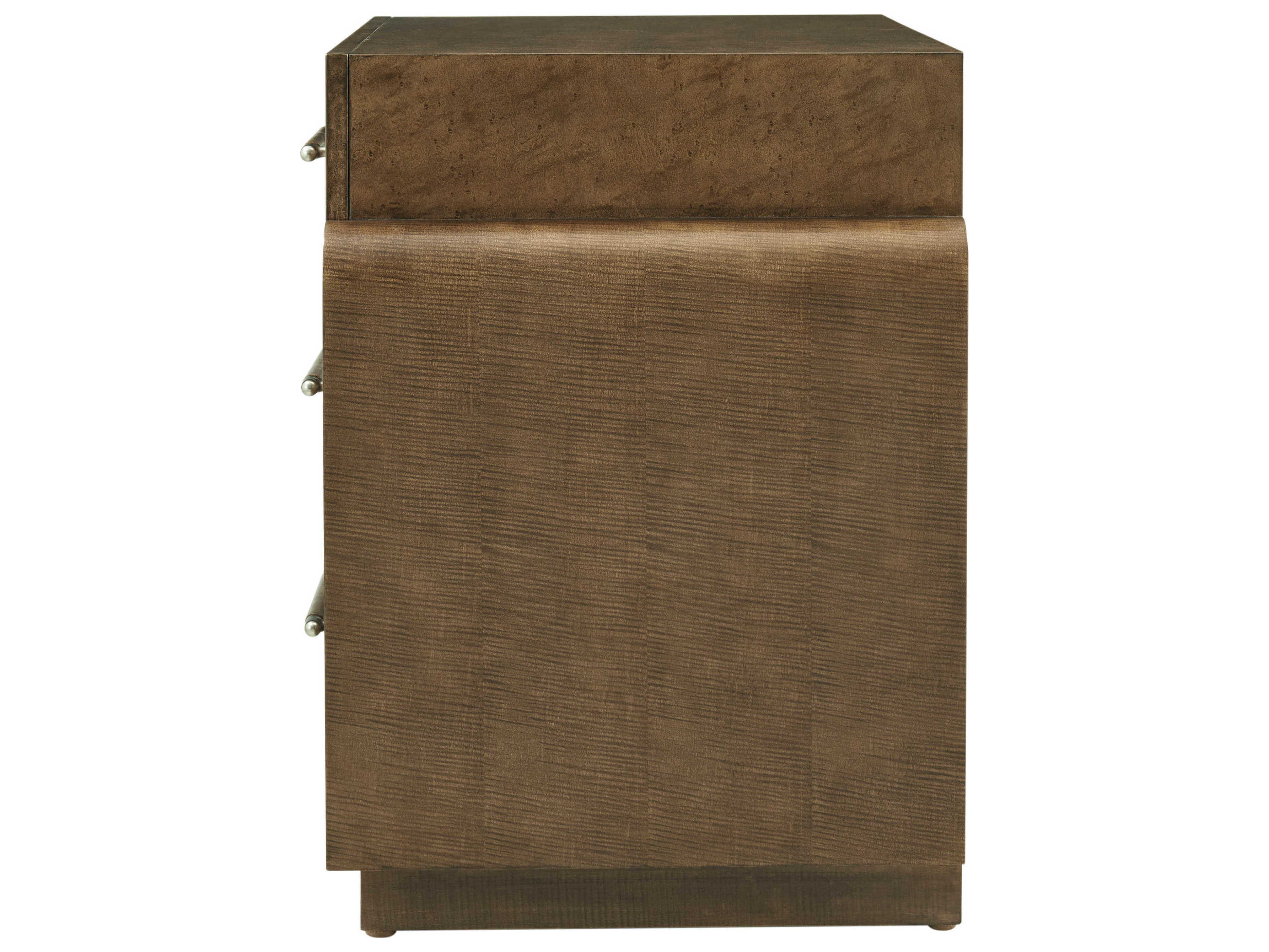 Theodore Alexander Origins 3-Drawers Brown Nightstand
