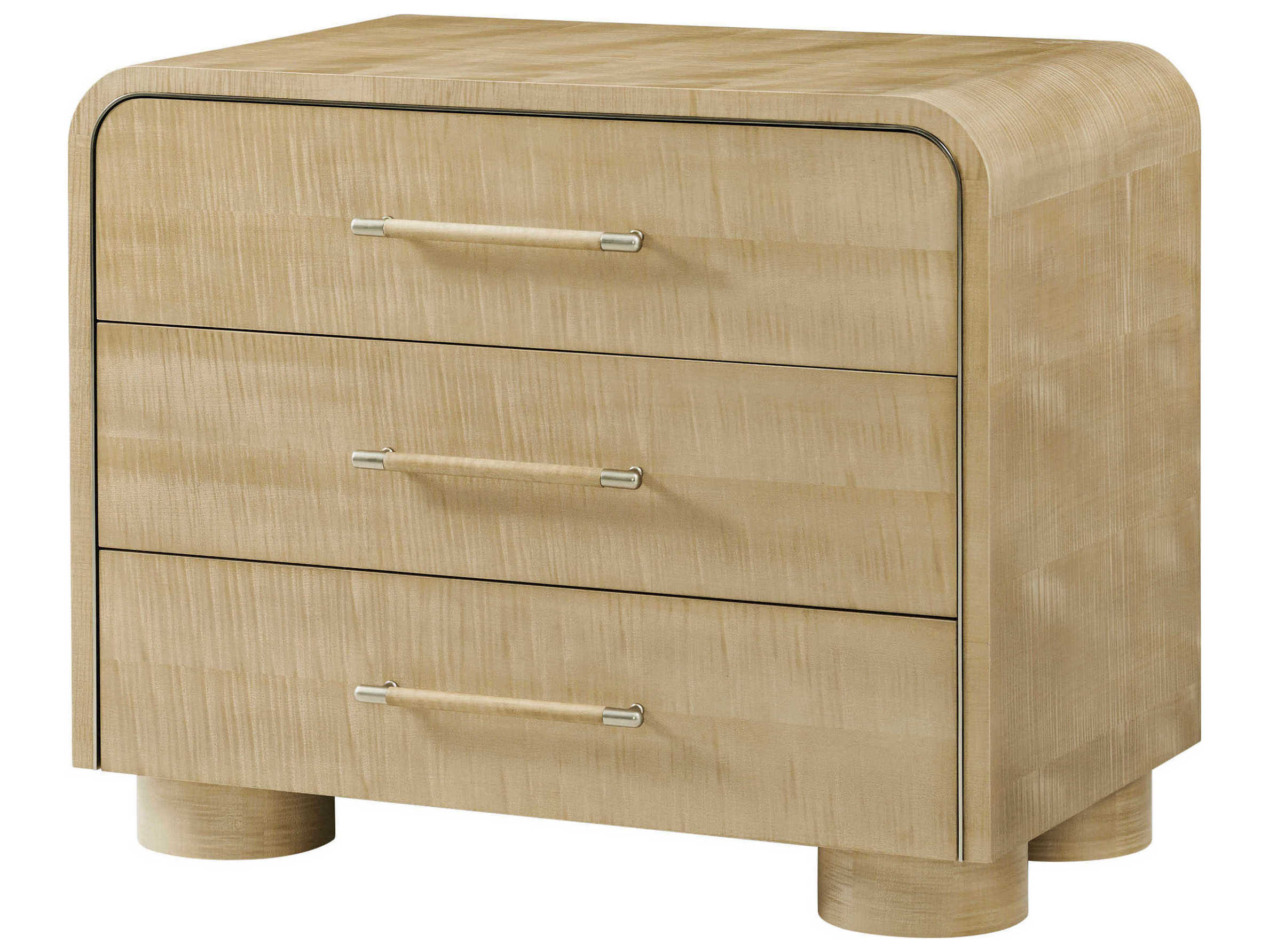 Theodore Alexander Origins 3-Drawers Beige Nightstand