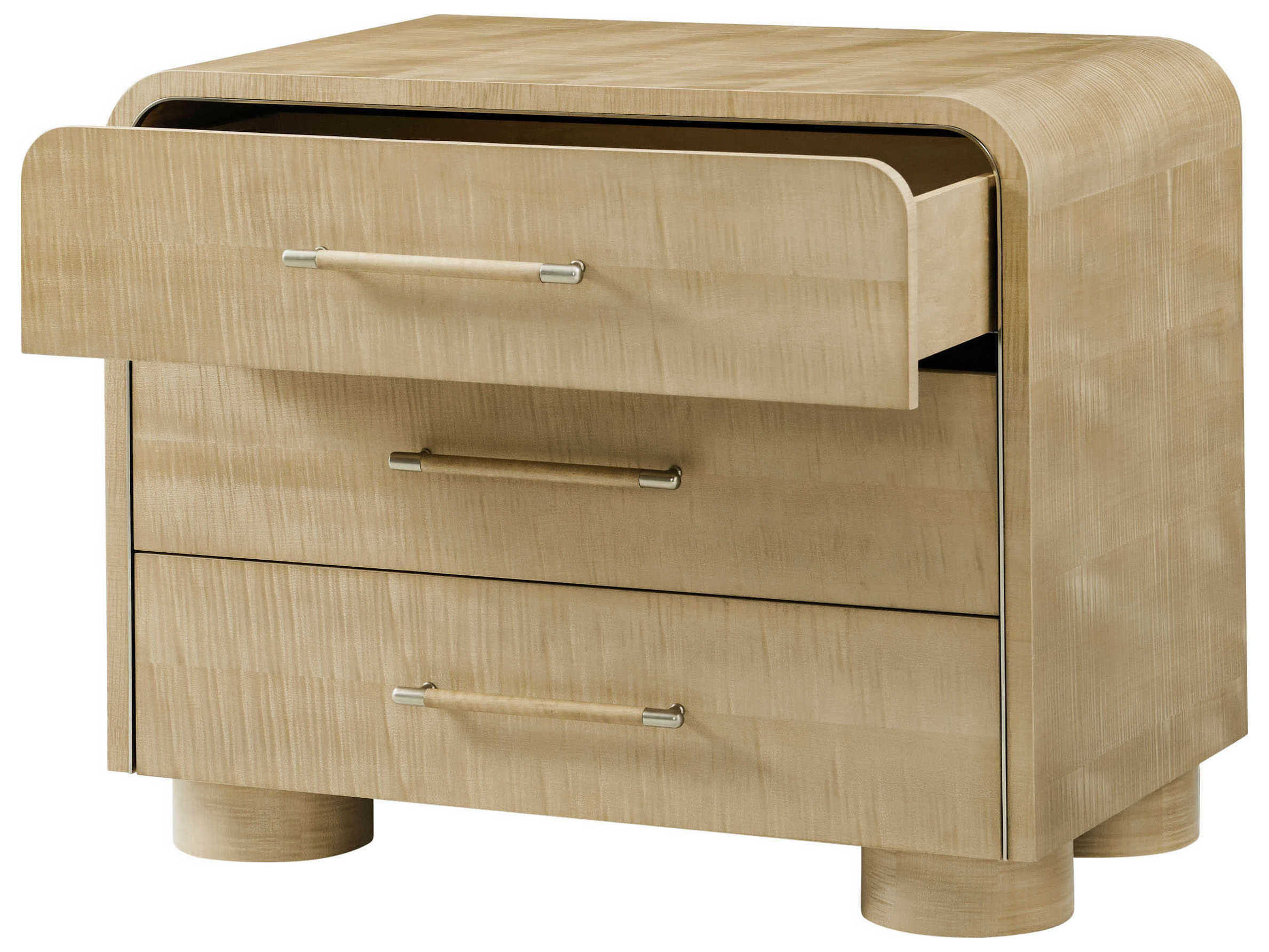 Theodore Alexander Origins 3-Drawers Beige Nightstand