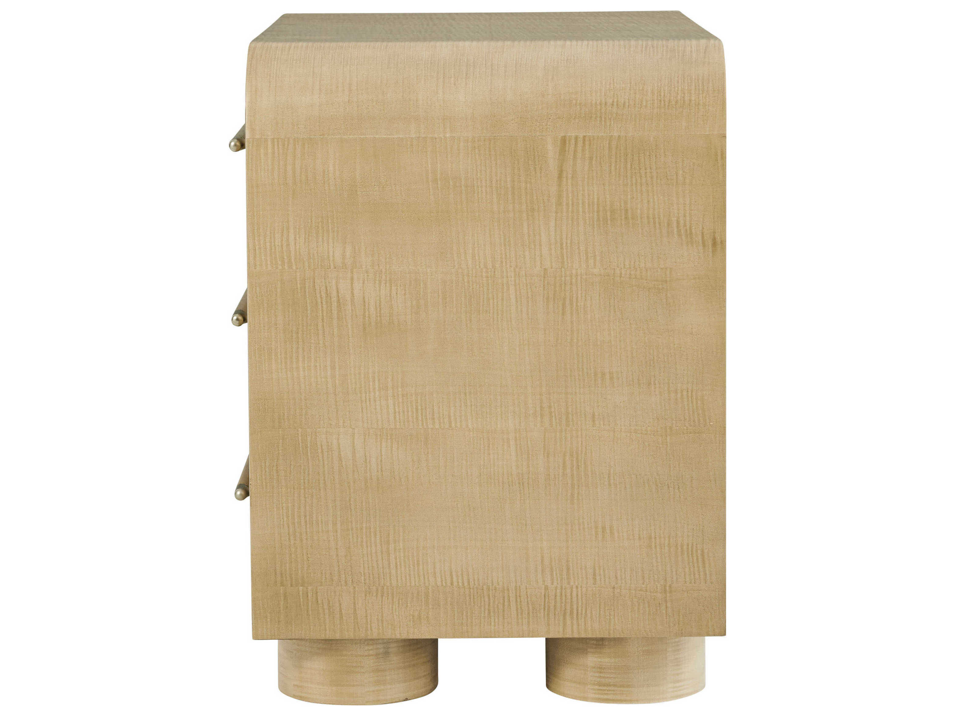 Theodore Alexander Origins 3-Drawers Beige Nightstand