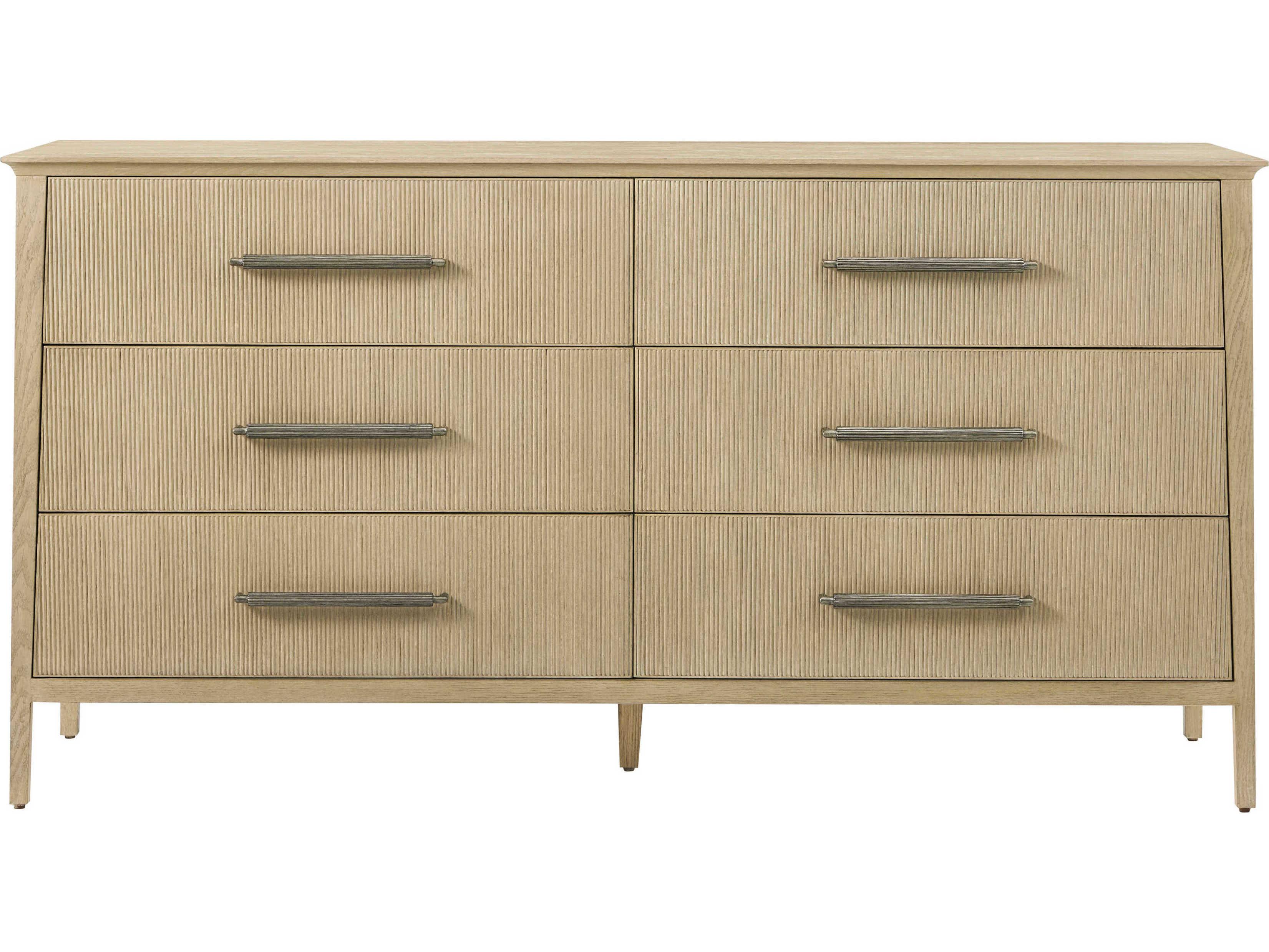 Theodore Alexander Balboa 6-Drawers Gray Double Dresser