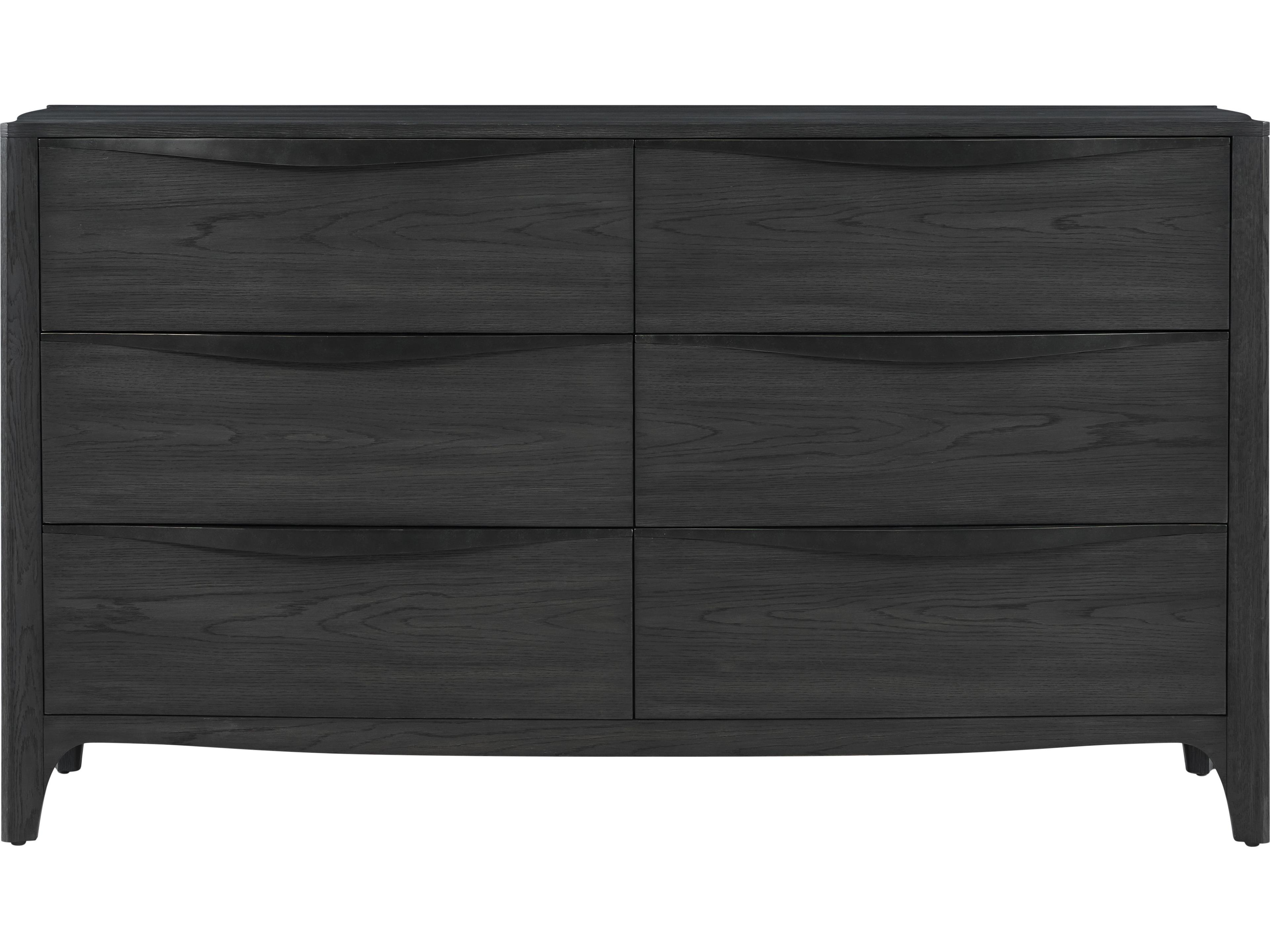 Theodore Alexander Rome 6-Drawers Gray Solid Wood Double Dresser