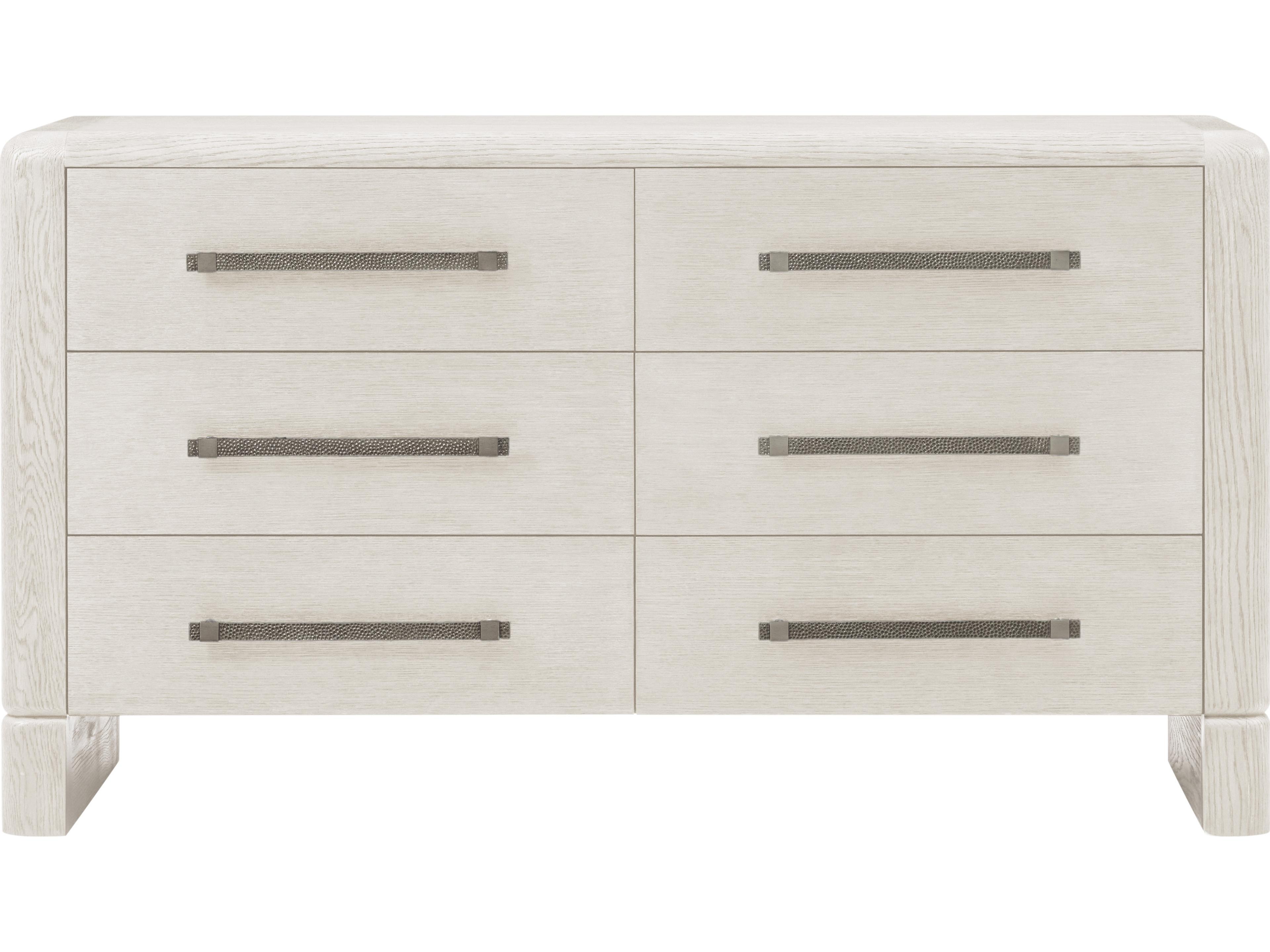 Theodore Alexander Luna 6-Drawers Natural Oak Wood Double Dresser