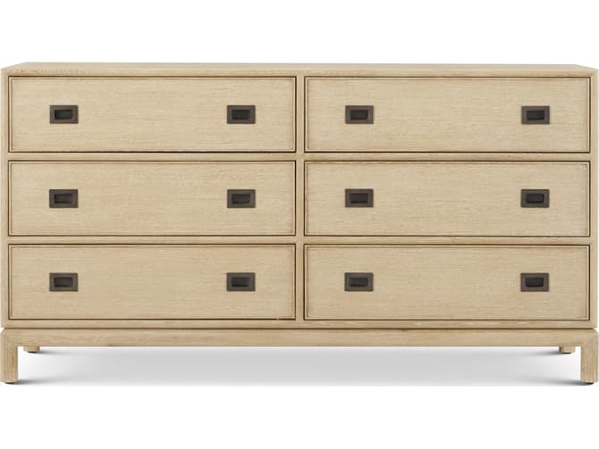 Theodore Alexander Montauk 6-Drawers Natural Double Dresser