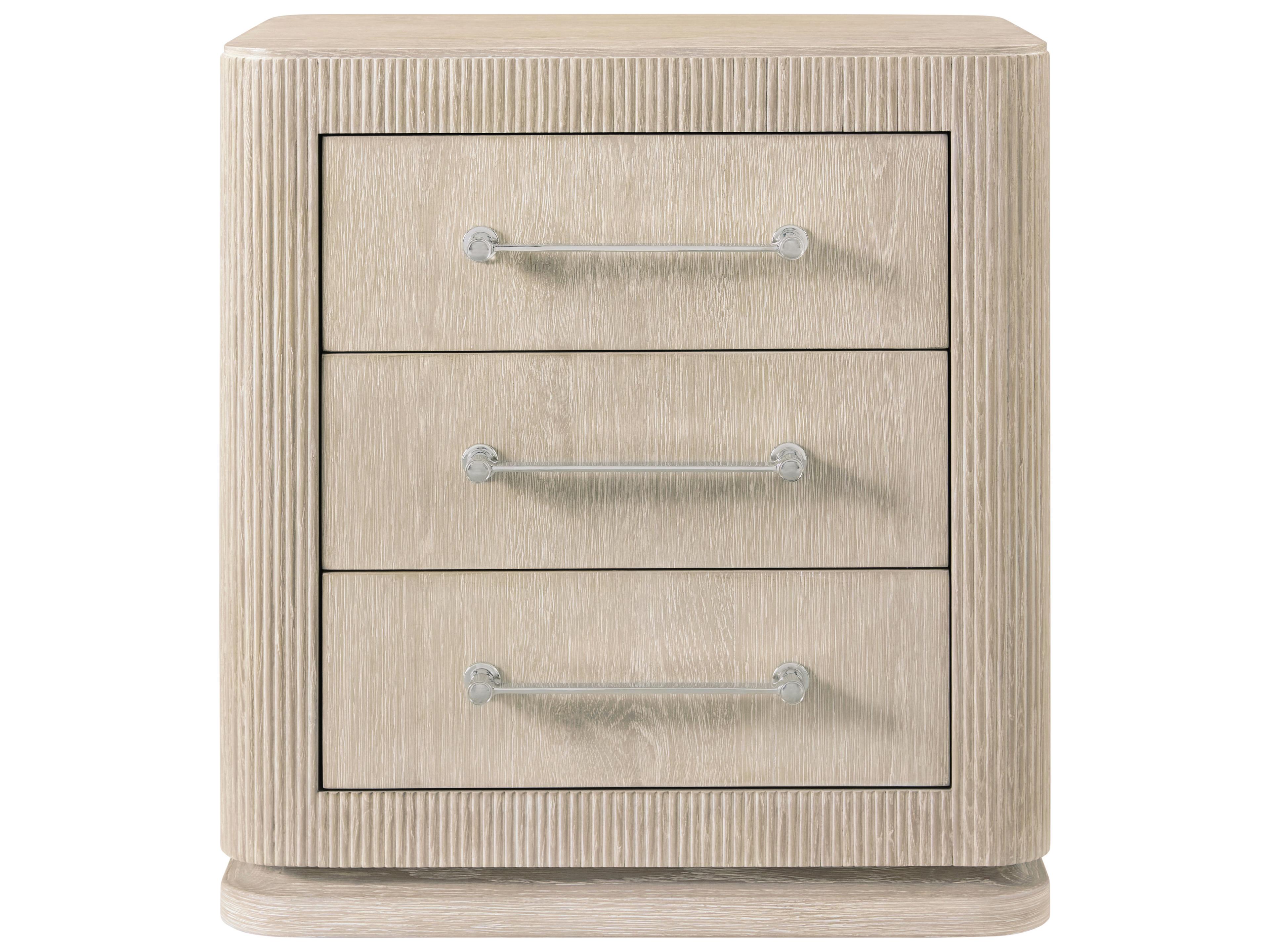 Theodore Alexander Horizon 3-Drawers Natural Nightstand